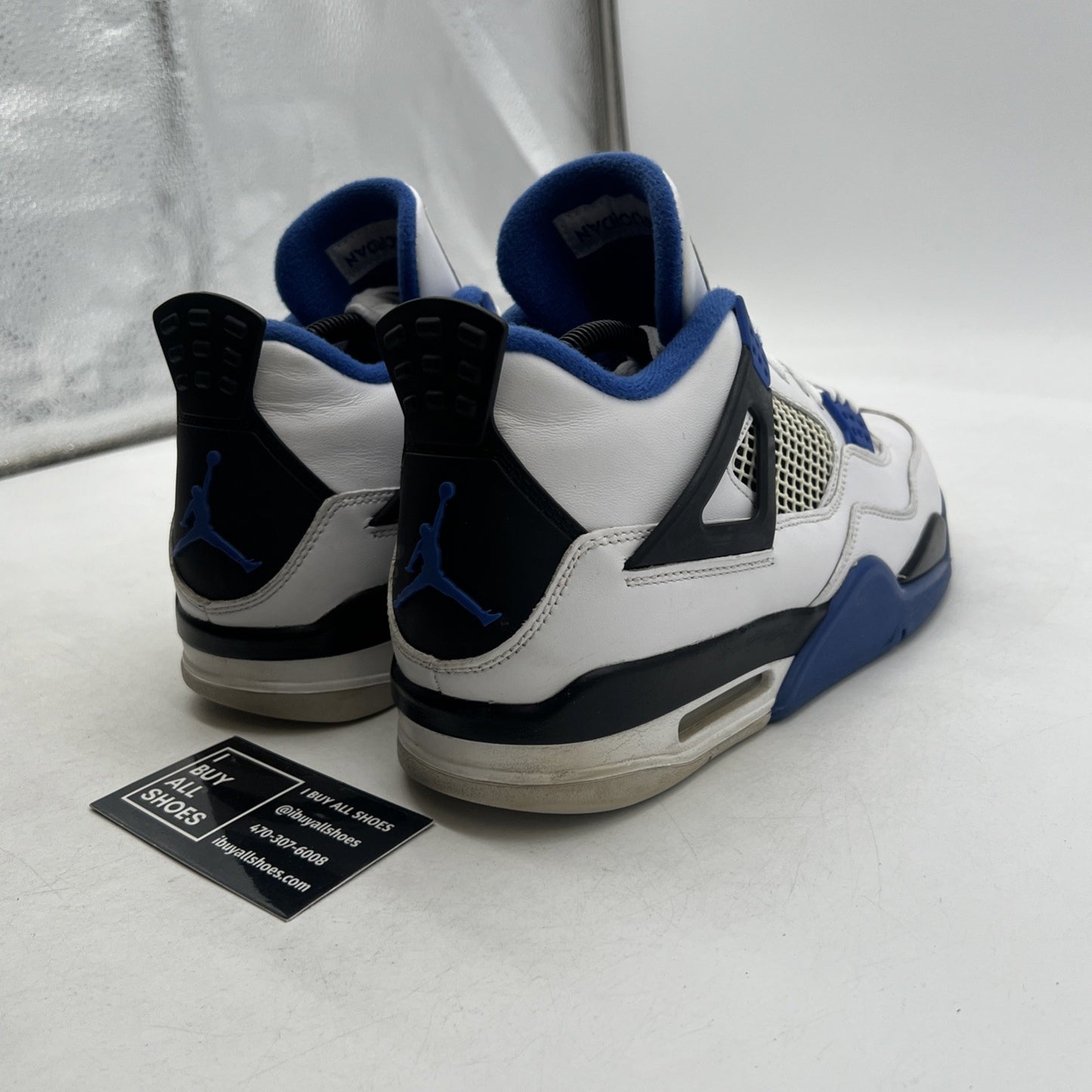 Size 9 - Air Jordan 4 Retro Mid Motorsports (308497-117)
