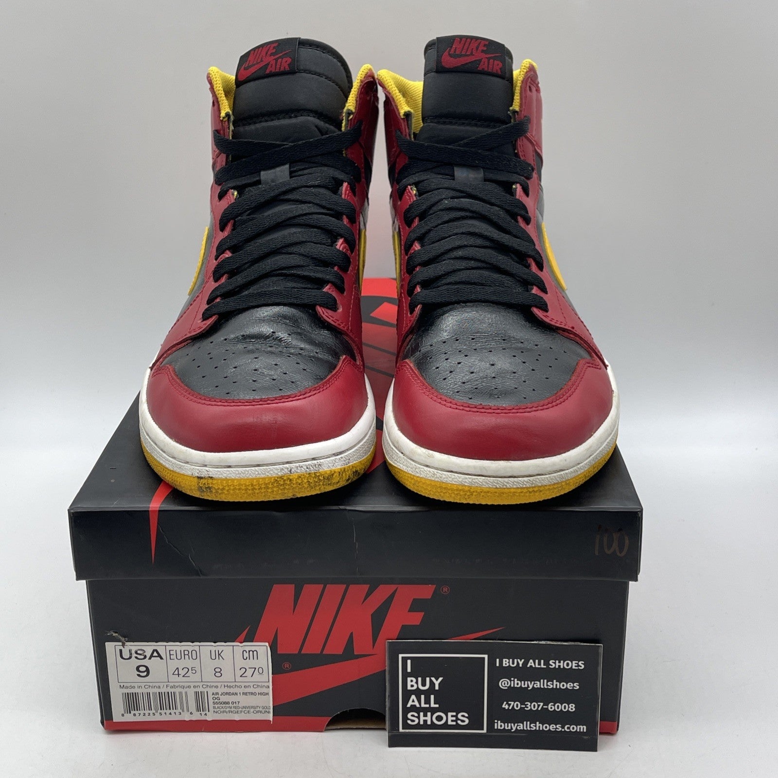Size 9 - Air Jordan 1 Retro OG High Highlight Reel (555088-017)