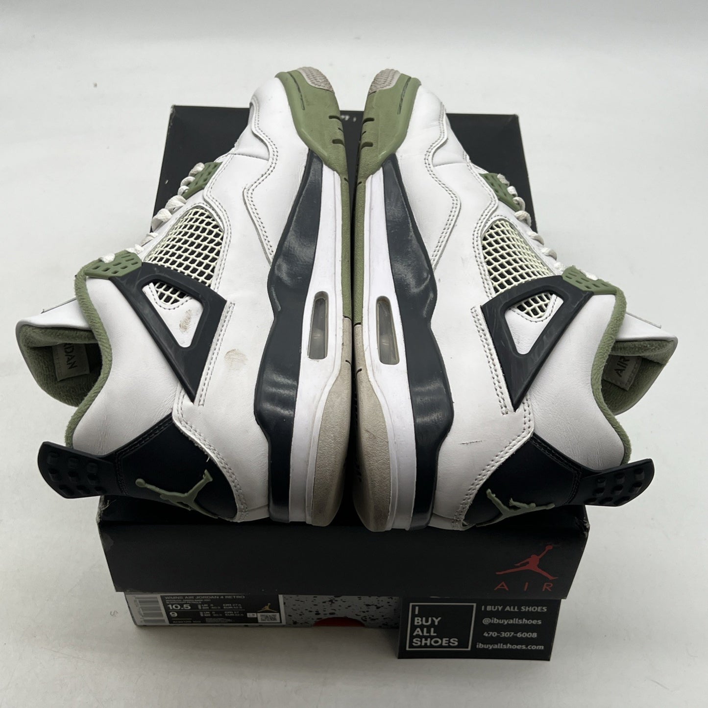 Size 10.5 - Air Jordan 4 Retro Mid Seafoam W (AQ9129-103)