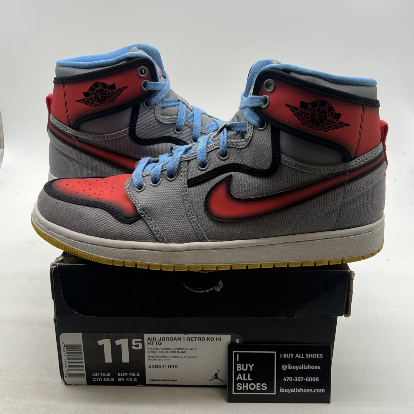 Size 11.5 - Jordan AJKO Retro RTTG High Barcelona (539541-035)
