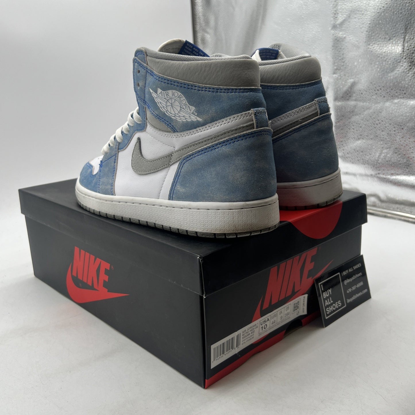 Size 10 - Air Jordan 1 Retro OG High Hyper Royal (555088-402)