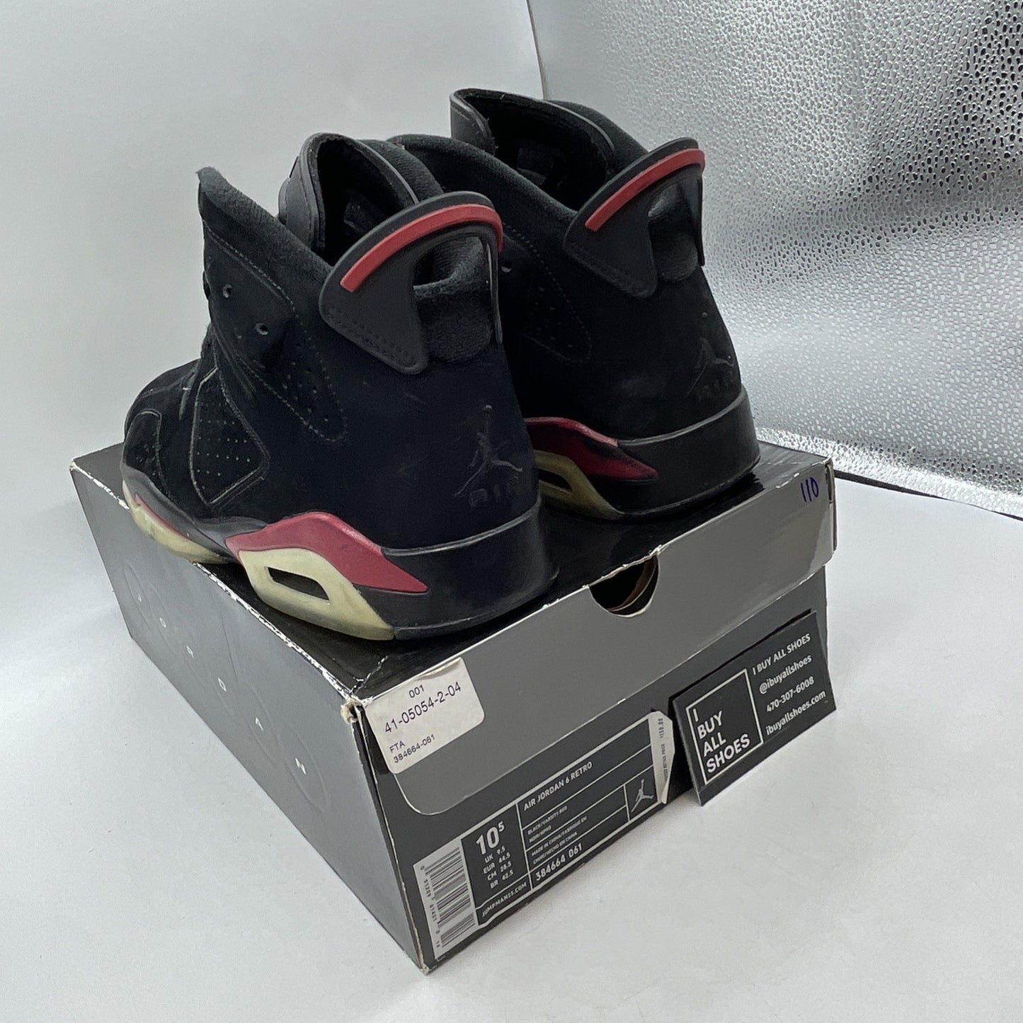 Size 10.5 - Air Jordan 6 Retro 2010 Varsity Red (384664-061)