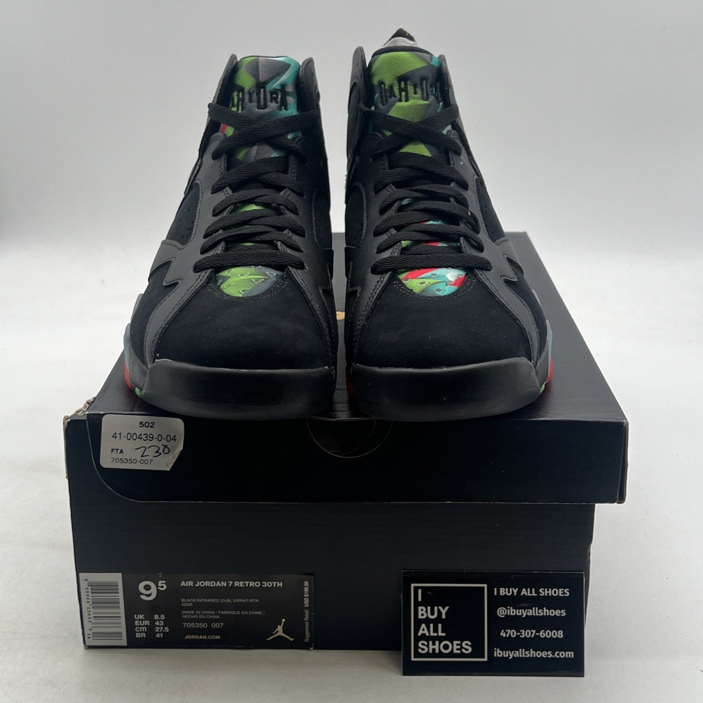 Size 9.5 - Air Jordan 7 Retro 30th Barcelona Nights (705350-007)