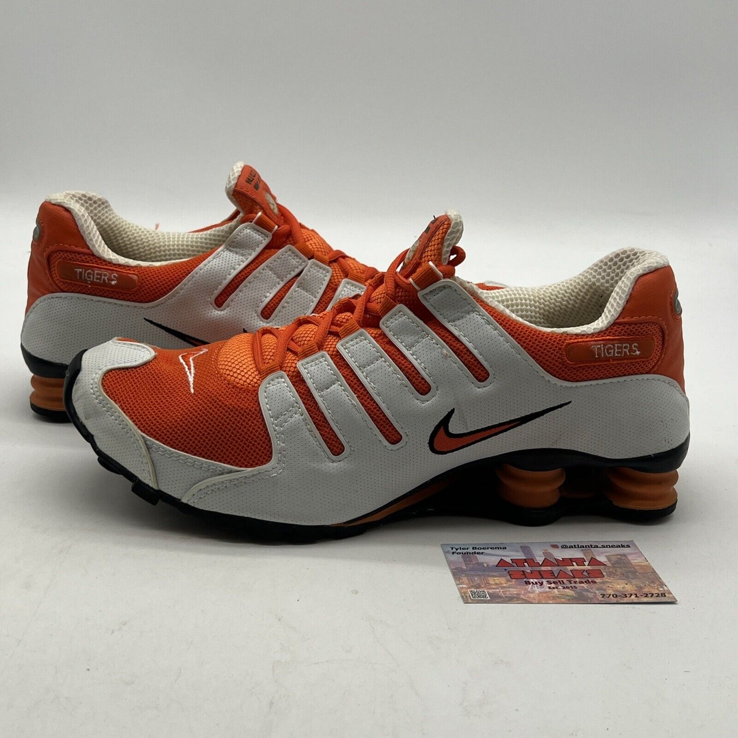 Size 11 - Nike Shox NZ Tigers Orange White (0304406QT)