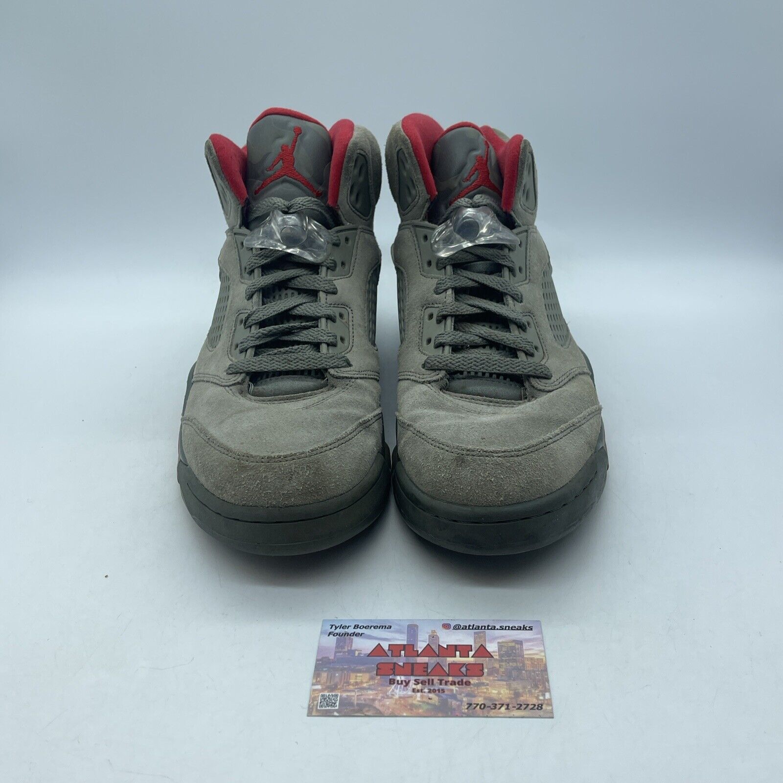 Size 8 - Air Jordan 5 Retro Camo Green Suede Leather (136027-051)