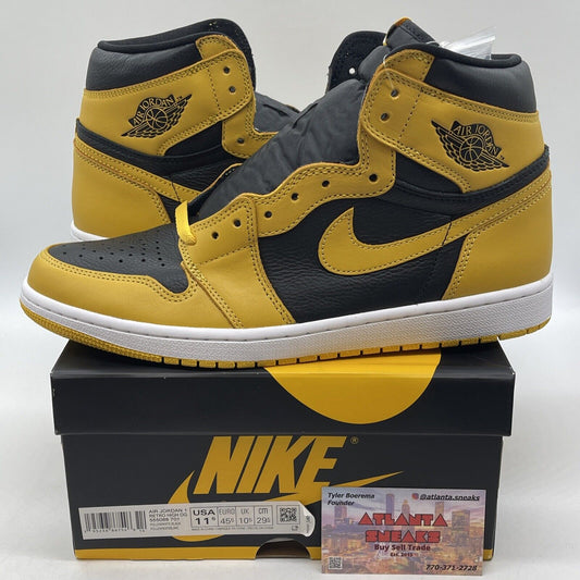 Size 11.5 - Jordan 1 Retro OG High Pollen Yellow White Leather (555088-701)