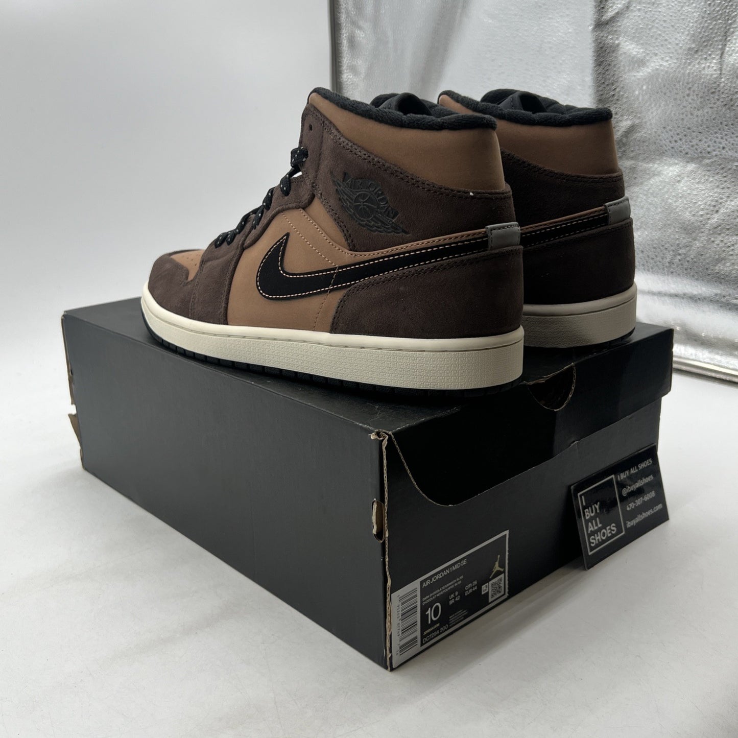 Size 10 - Air Jordan 1 Mid SE - Dark Chocolate (DC7294-200)