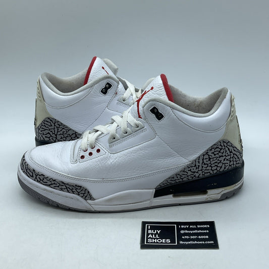 Size 11.5 - Air Jordan 3 Retro White Cement 2011 (136064-105)