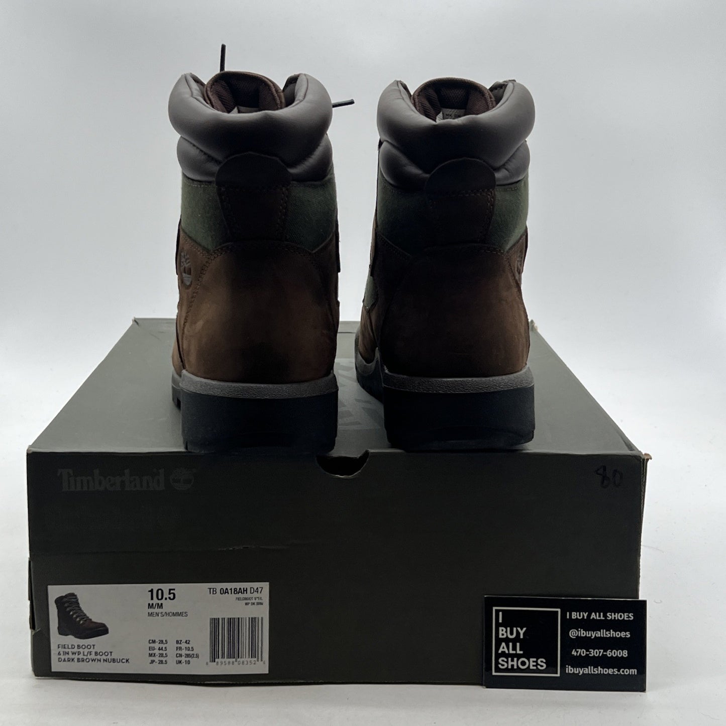 Size 10.5 - Timberland 6" Field Boot Brown (TB0A18AHD47) Snow Rain Boots