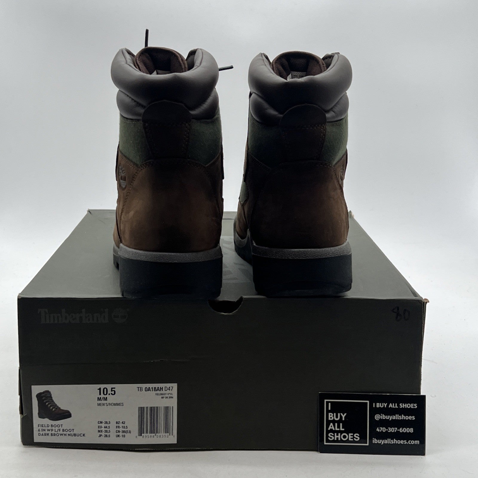 Size 10.5 - Timberland 6" Field Boot Brown (TB0A18AHD47) Snow Rain Boots