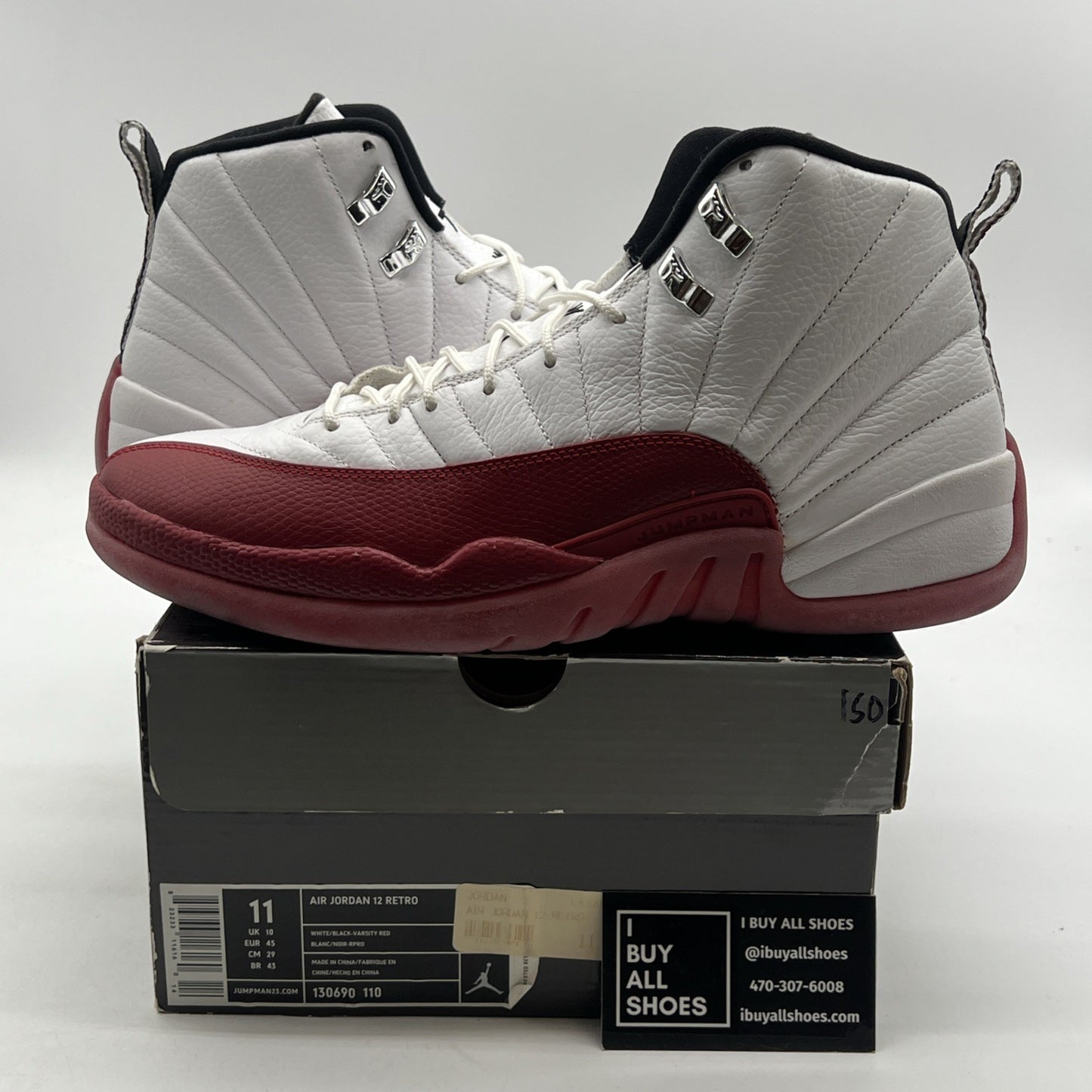 Size 11 - Air Jordan 12 Retro 2009 Cherry (130690-110)