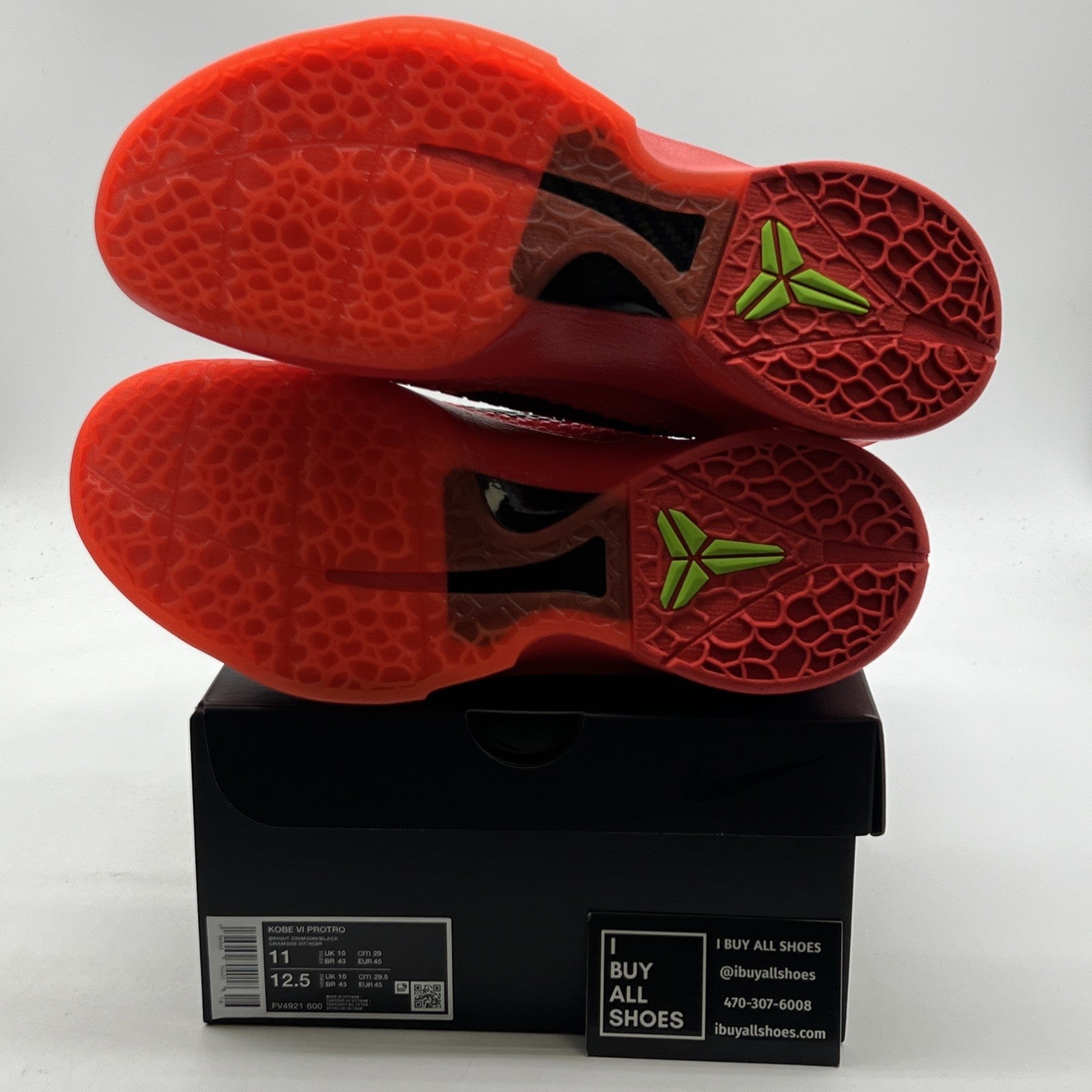 Size 11 - Nike Kobe 6 Protro Low Reverse Grinch (FV4921-600)