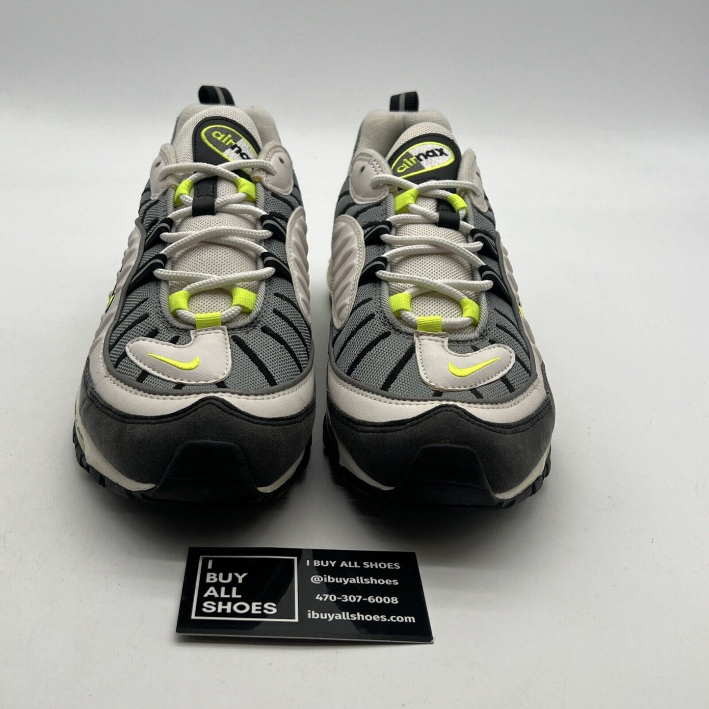 Size 11 - Nike Air Max 98 Cool Grey Volt (640744-002)