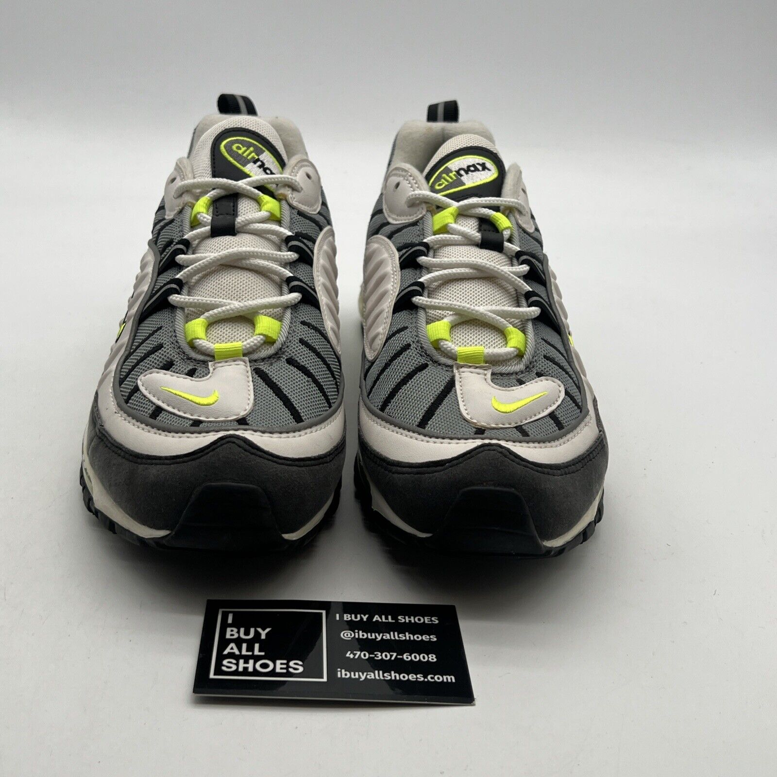 Size 11 - Nike Air Max 98 Cool Grey Volt (640744-002)