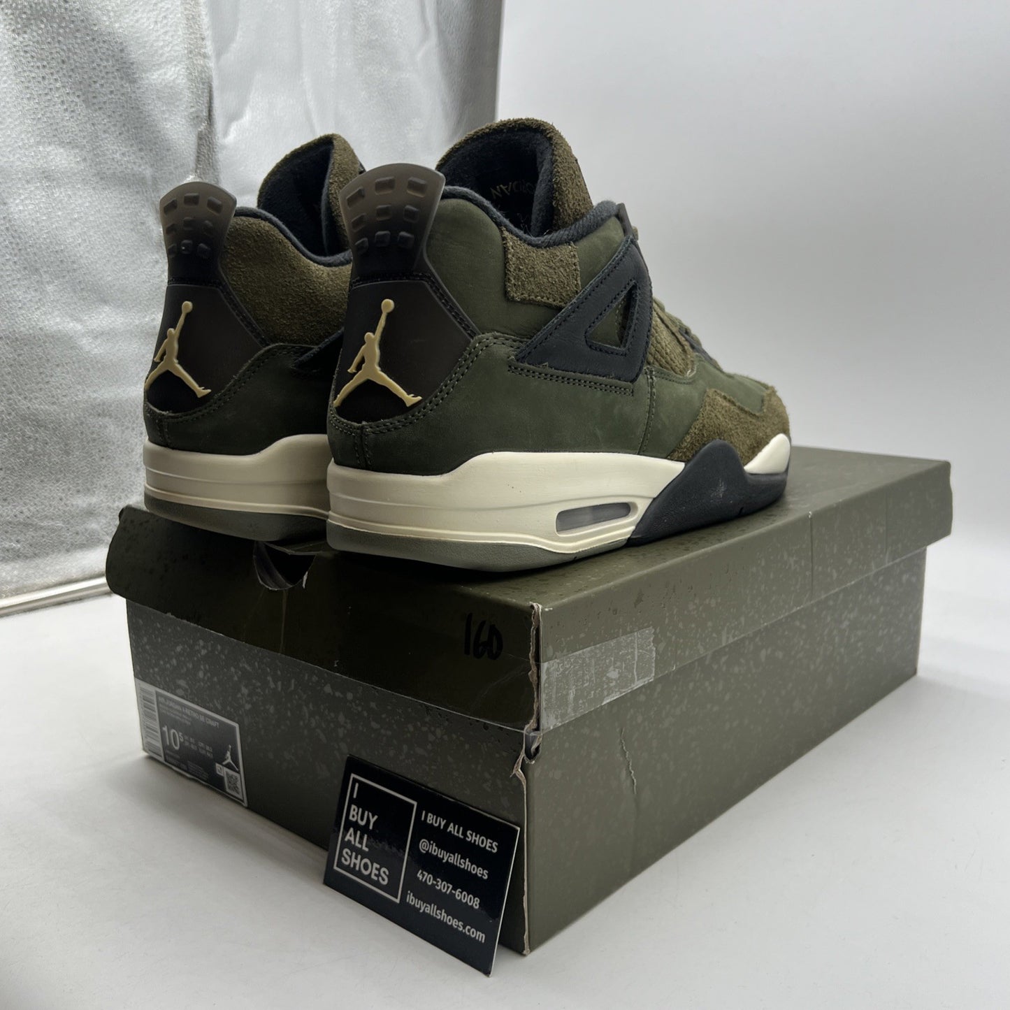 Size 10.5 - Air Jordan 4 SE Retro Low Craft - Olive (FB9927-200)