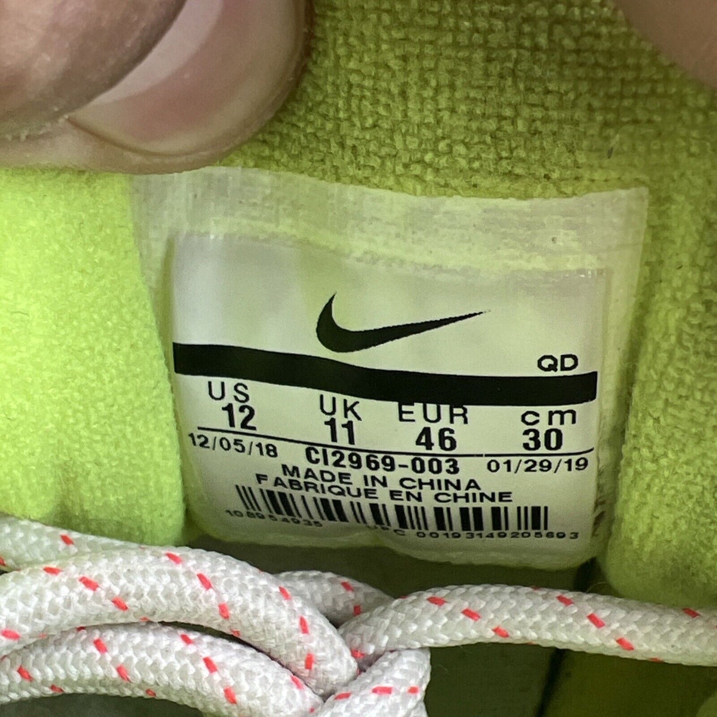 Size 12 - Nike M2K Tekno Crimson Volt (CI2969-003)