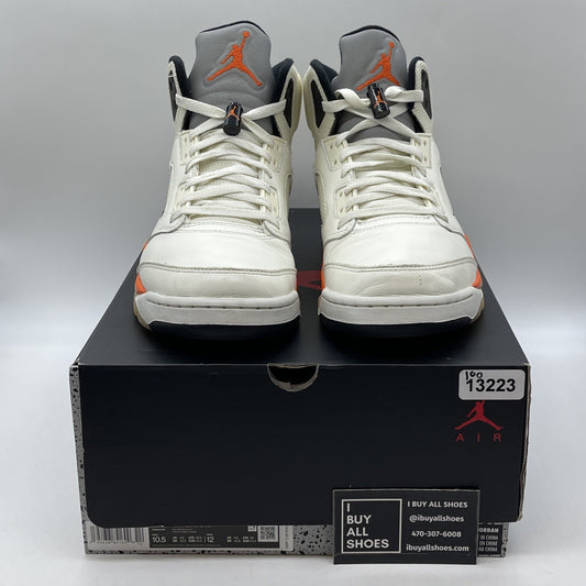 Size 10.5 - Jordan 5 Shattered Backboard White Tan Leather (DC1060-100)