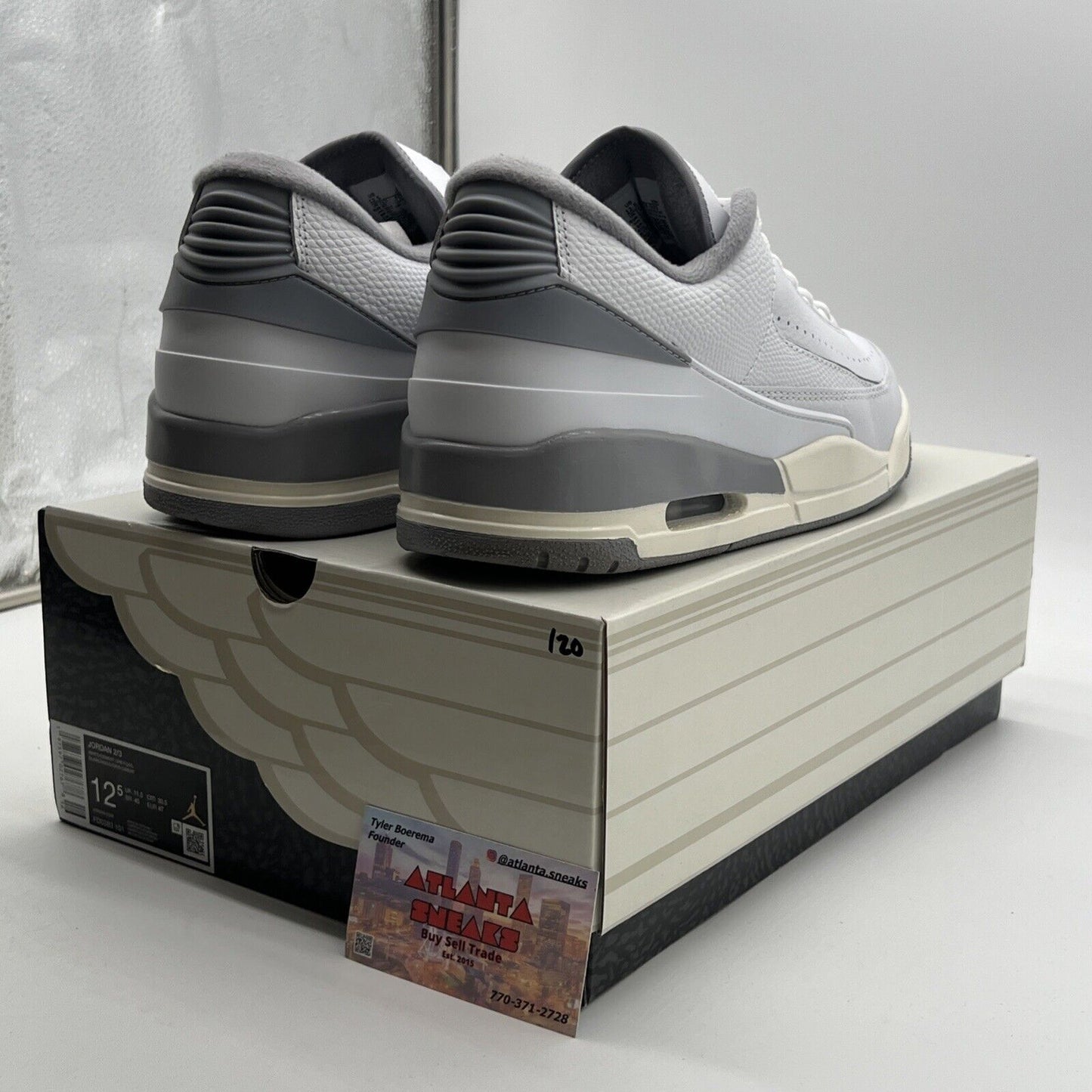 Size 12.5 - Air Jordan 2/3 White Cement (FF0383-101)