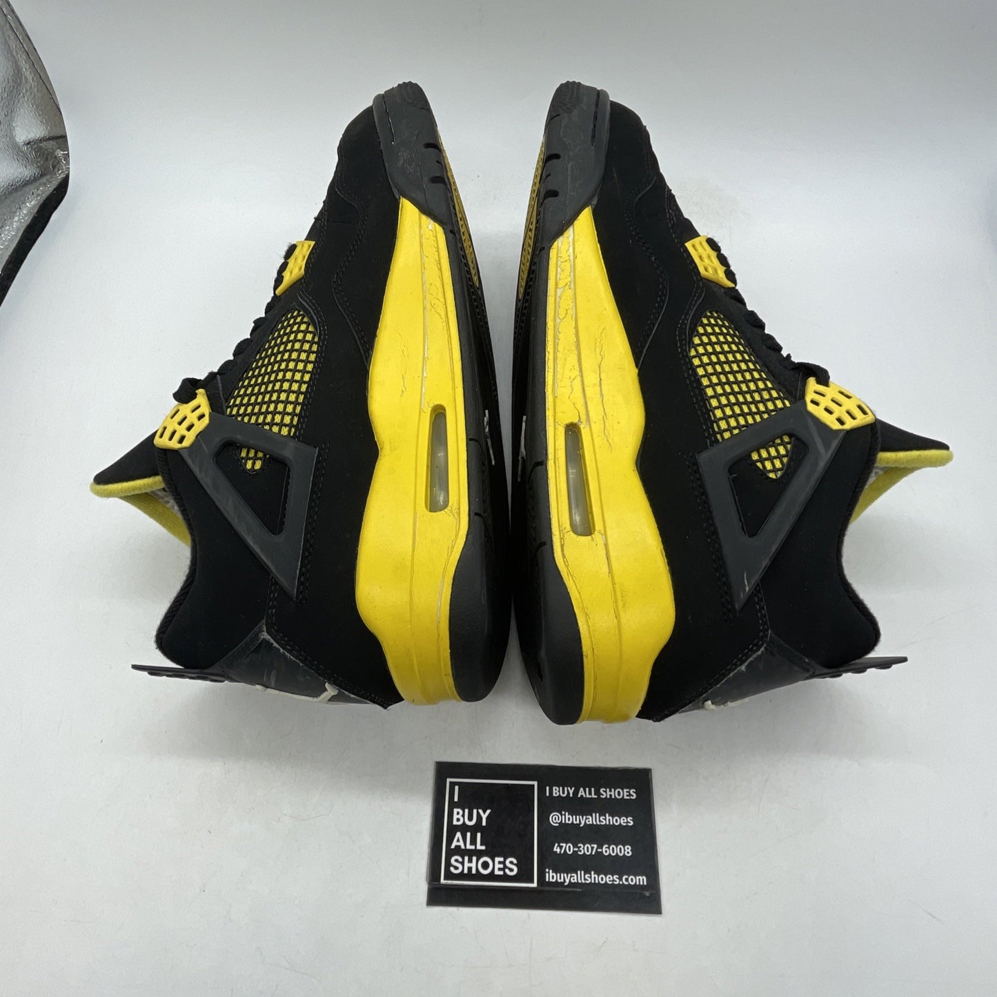 Size 9.5 - Air Jordan 4 Retro Low Thunder (308497-008)