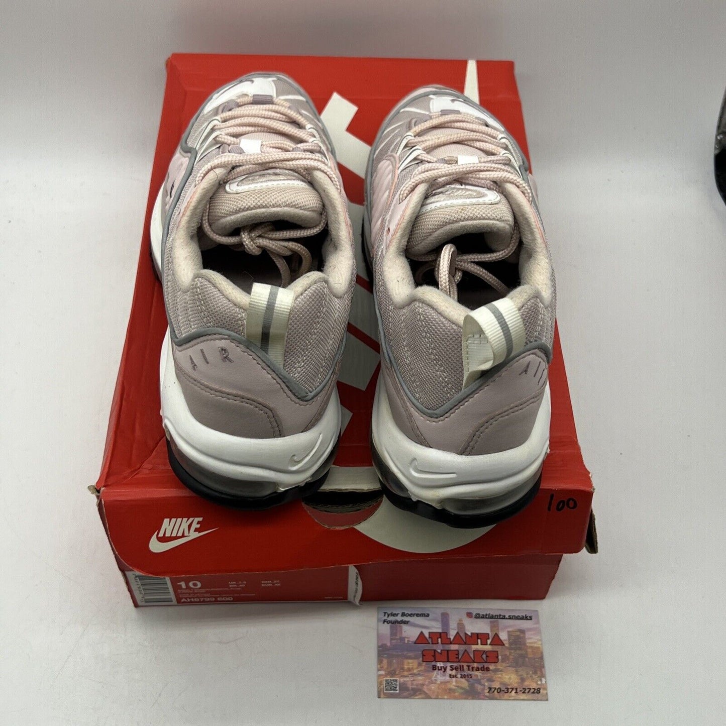 Size 10 - Nike Air Max 98 Barely Rose W White Leather (AH6799-600)