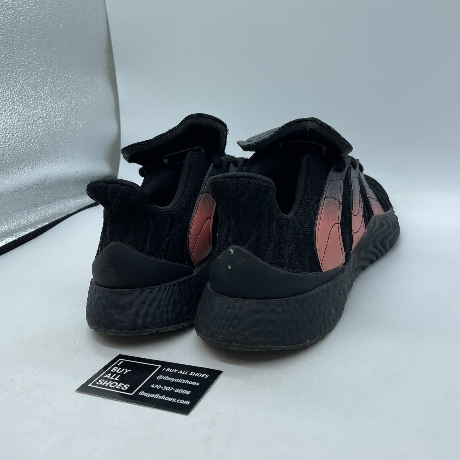 Size 13 - adidas Sobakov 2.0 Core Black Solar Orange Pink Black Suede (EE5632)