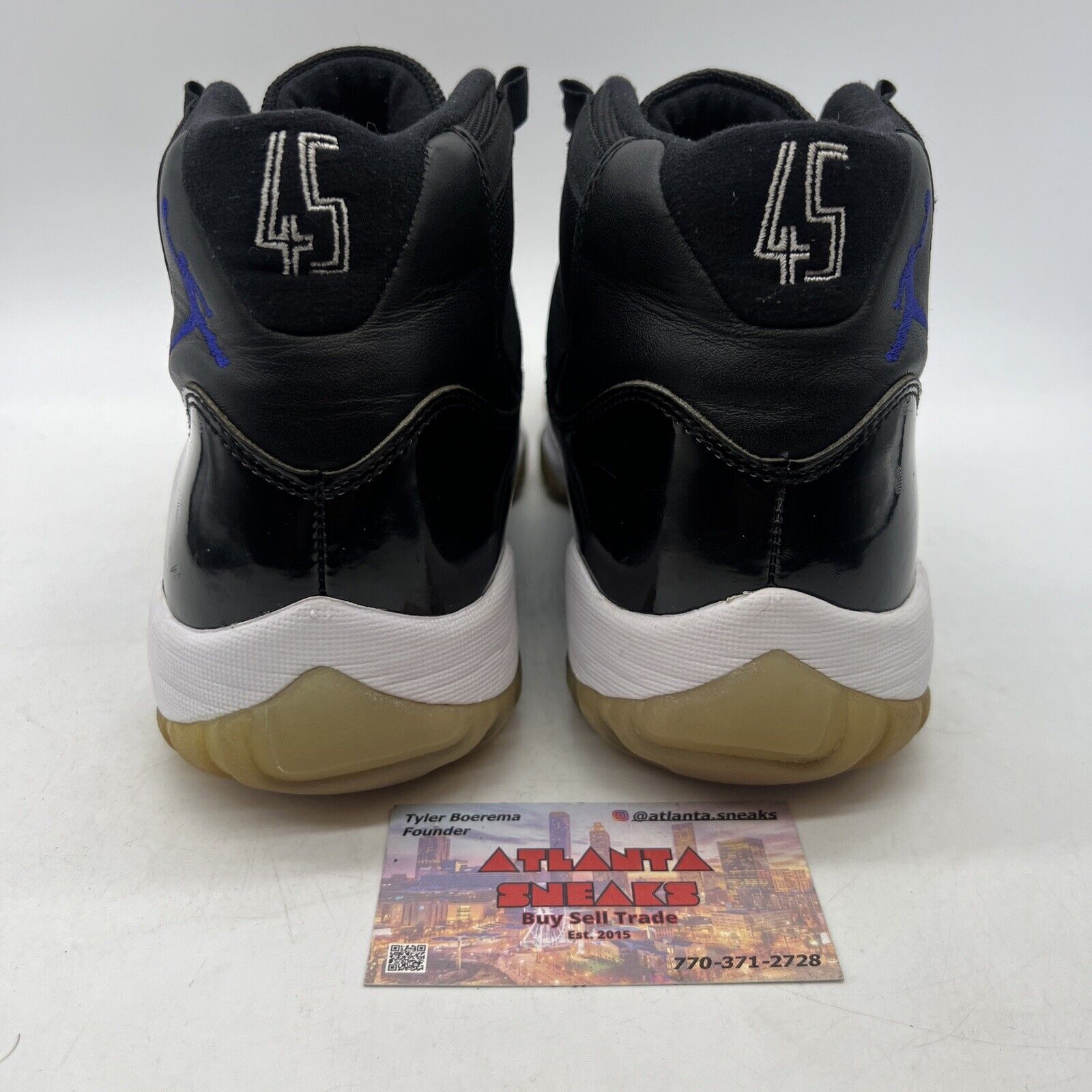 Size 10 - Jordan 11 Retro High Space Jam Black White (378037-003)