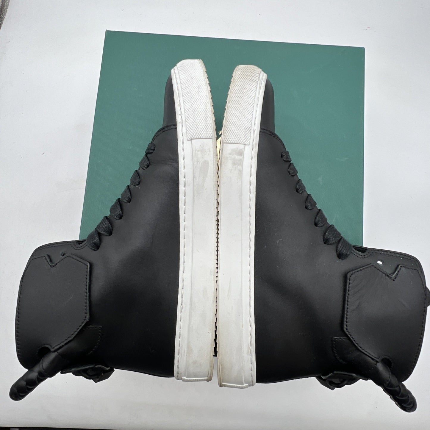 Size 40 - Buscemi Men's Black 125MM Leather High-Top Sneakers Shoes