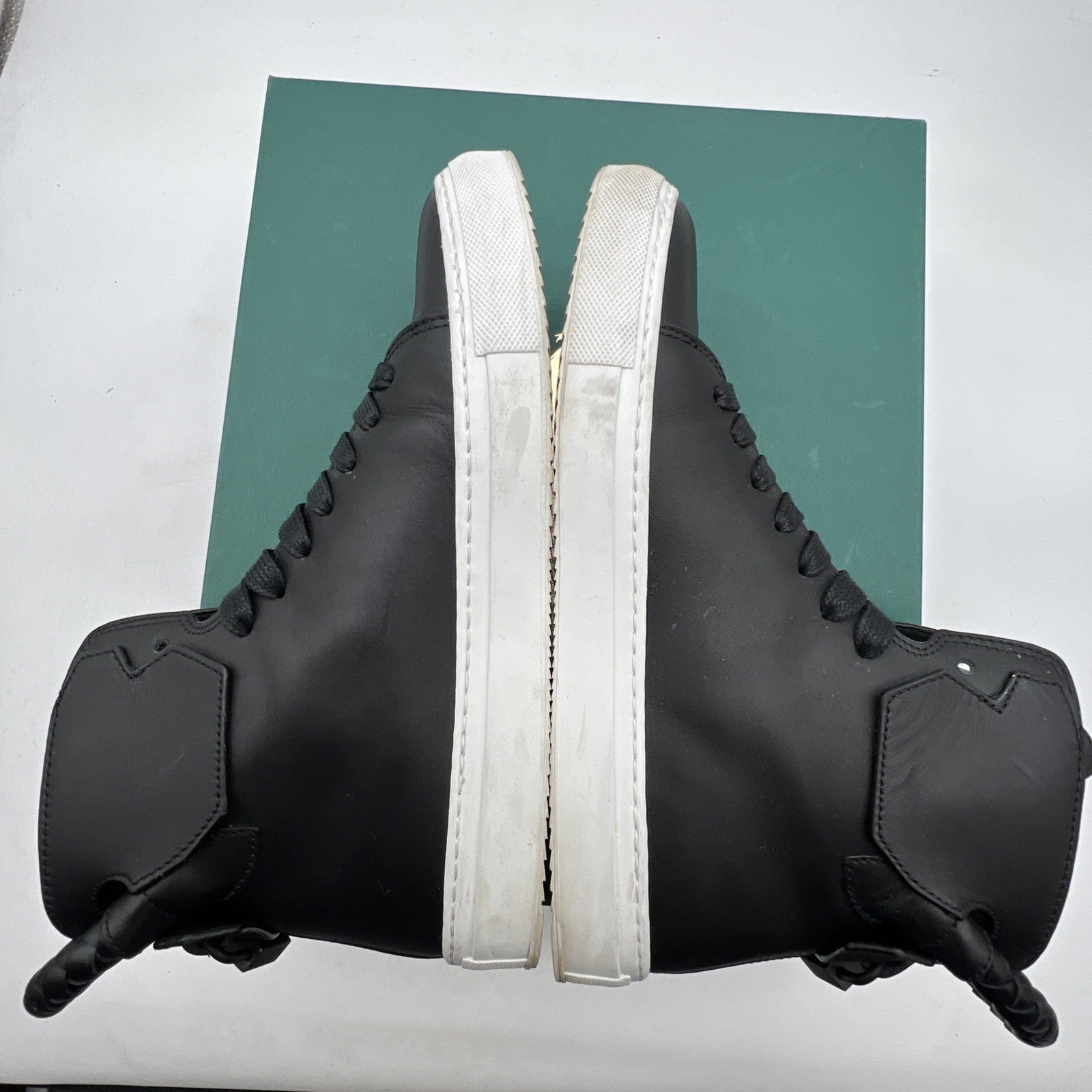 Size 40 - Buscemi Men's Black 125MM Leather High-Top Sneakers Shoes