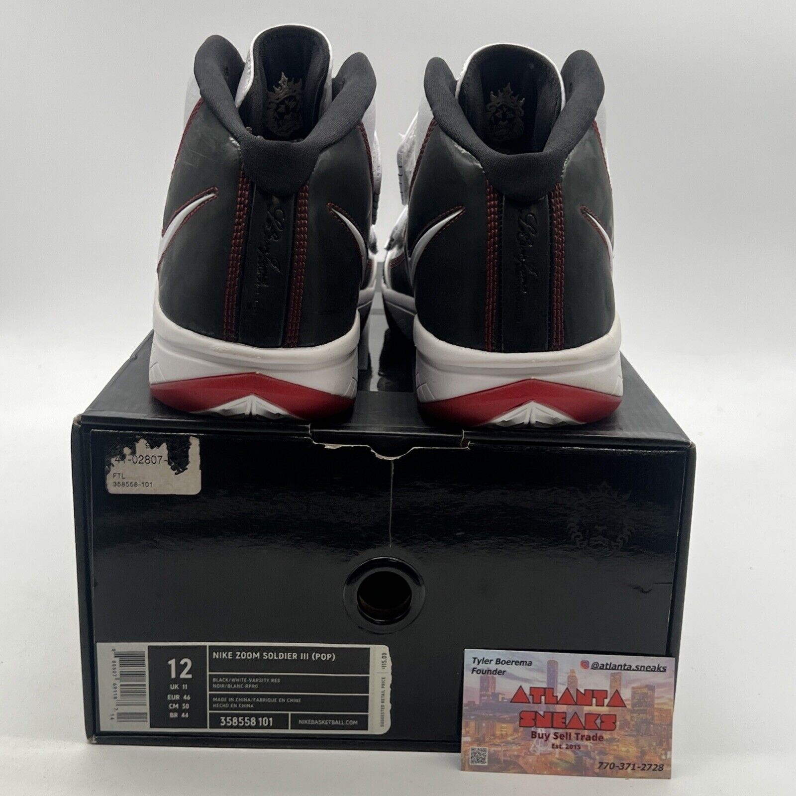 Size 12 - Nike LeBron Zoom Soldier 3 POP (358558-101)