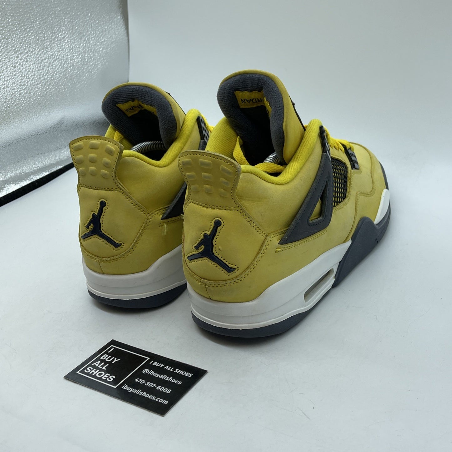 Size 11 - Jordan 4 Retro Mid Lightning Black Suede Leather (CT8527-700)