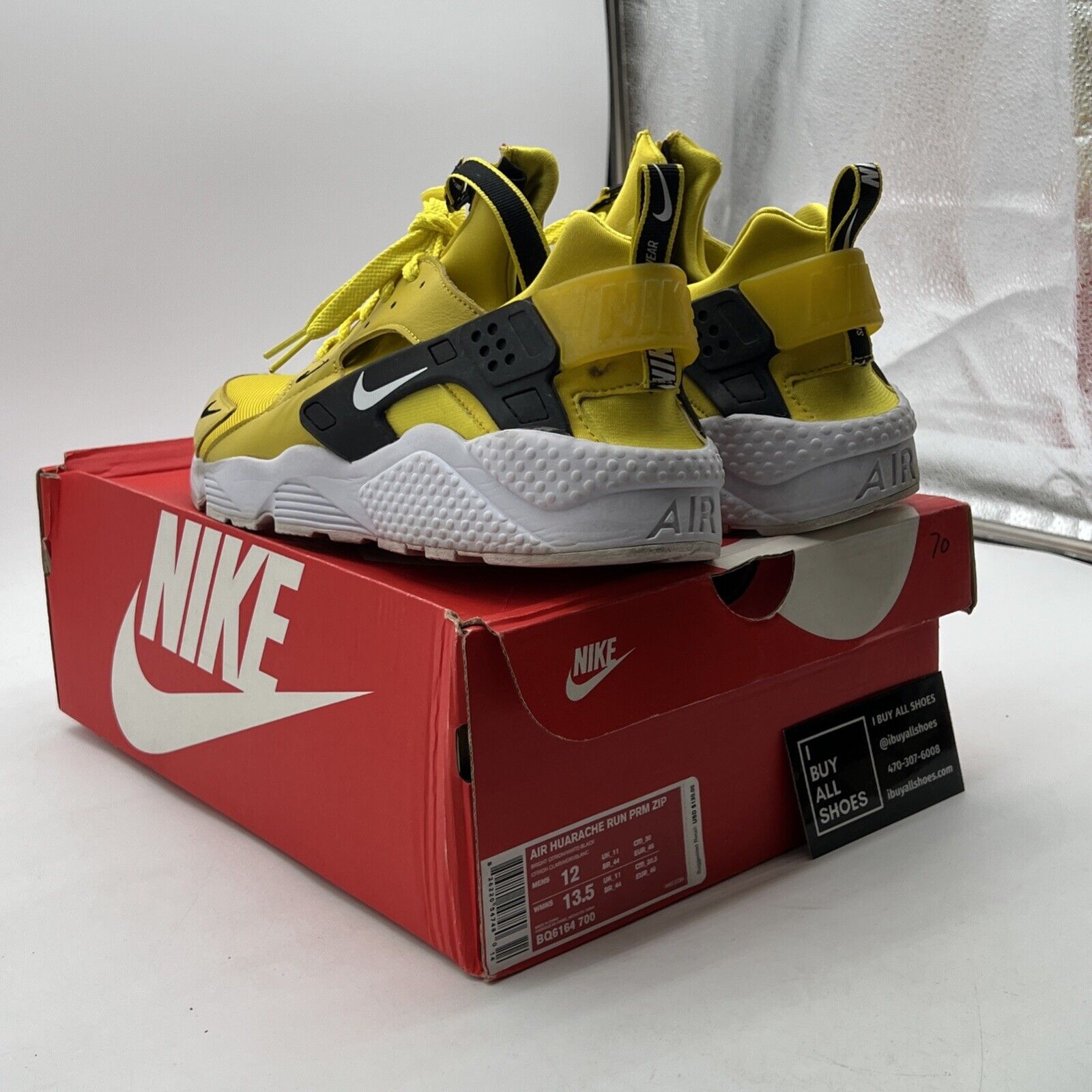 Size 12 - Nike Air Huarache Zip Bright Citron (BQ6164-700)