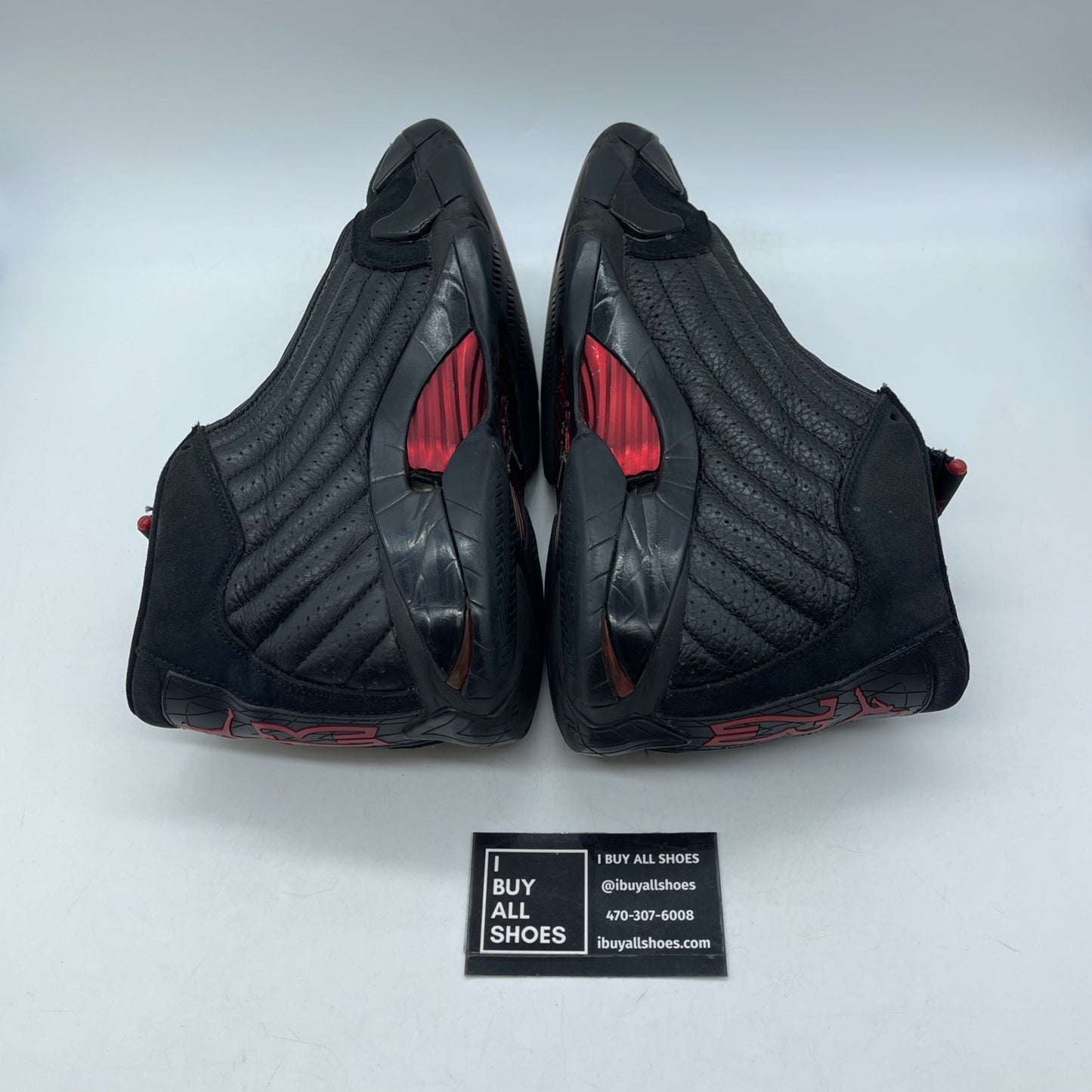 Size 10.5 - Air Jordan 14 Retro 2018 Last Shot Black Red Suede (487471-003)