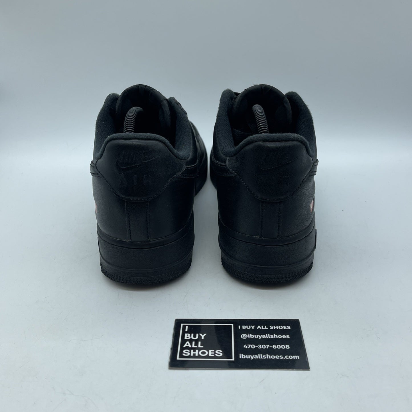 Size 9.5 - Nike Air Force 1 Low x Supreme Box Logo Black Leather (CU9225-001)