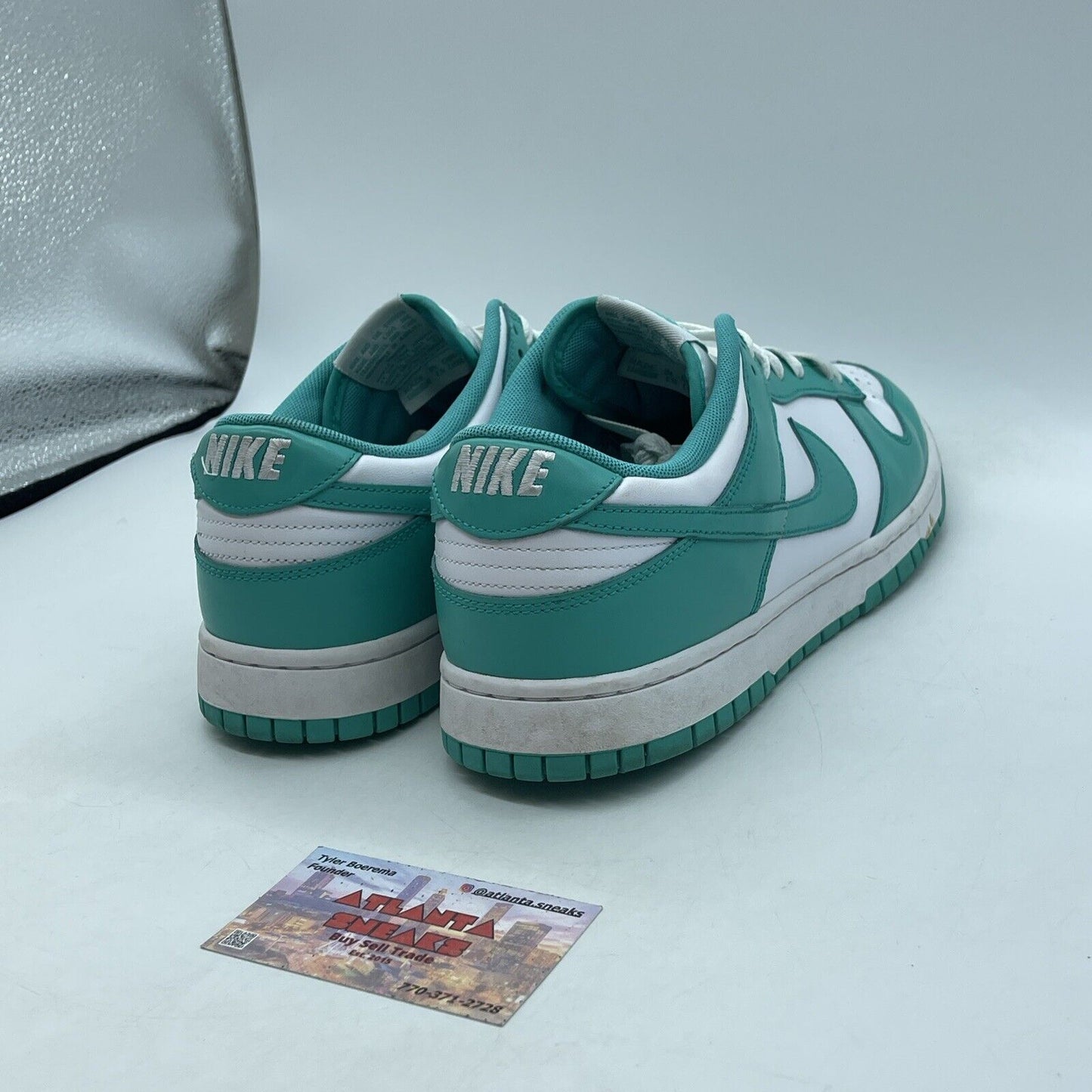 Size 11 - Nike Dunk Low Clear Jade Blue White Leather (DV0833-101)