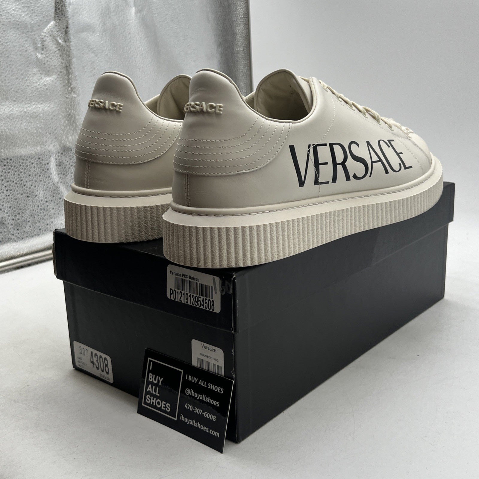 Size 46 - Versace Off White 3d Medusa Head Sneakers