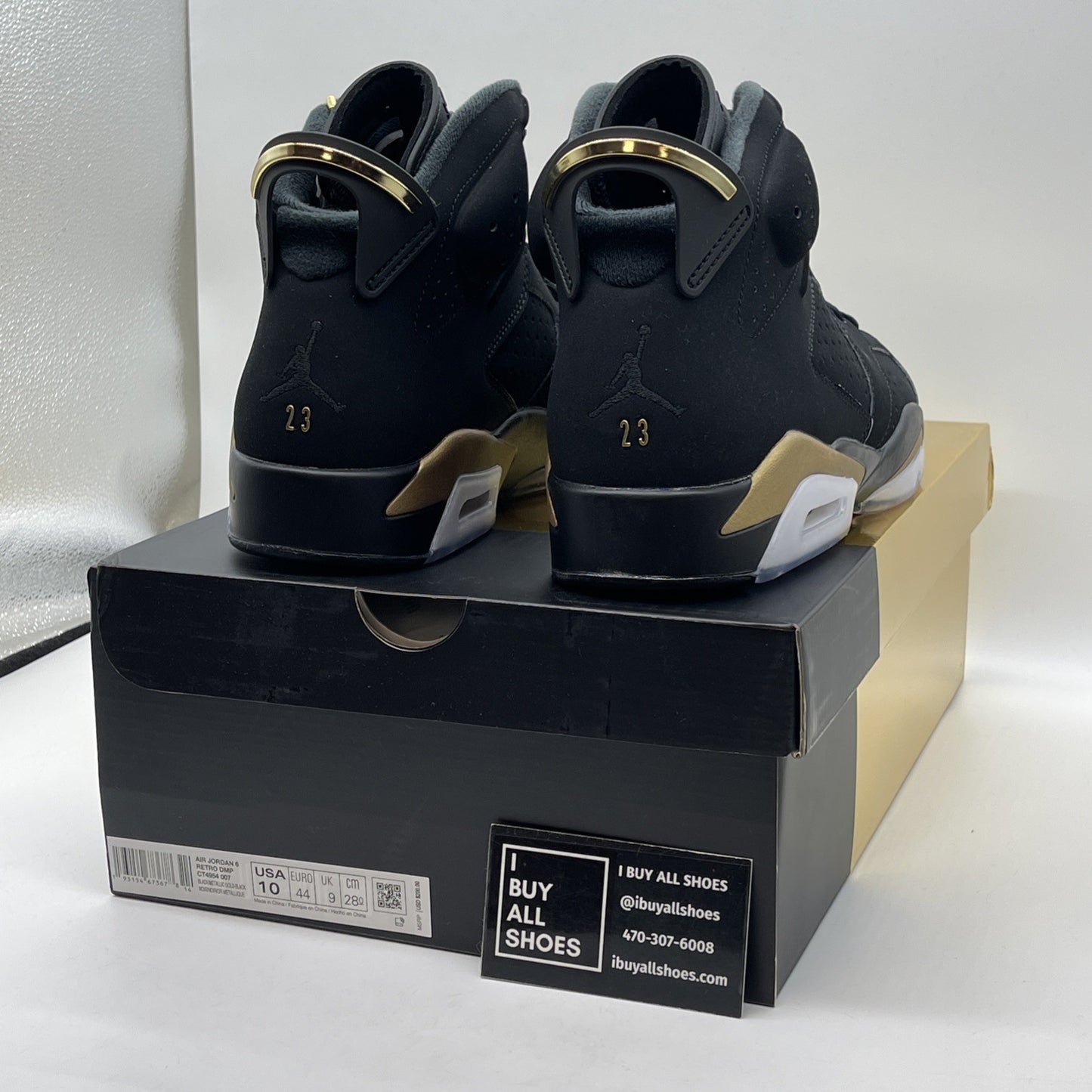 Size 10 - Jordan 6 Retro Defining Moments 2020 Black Suede (CT4954-007)