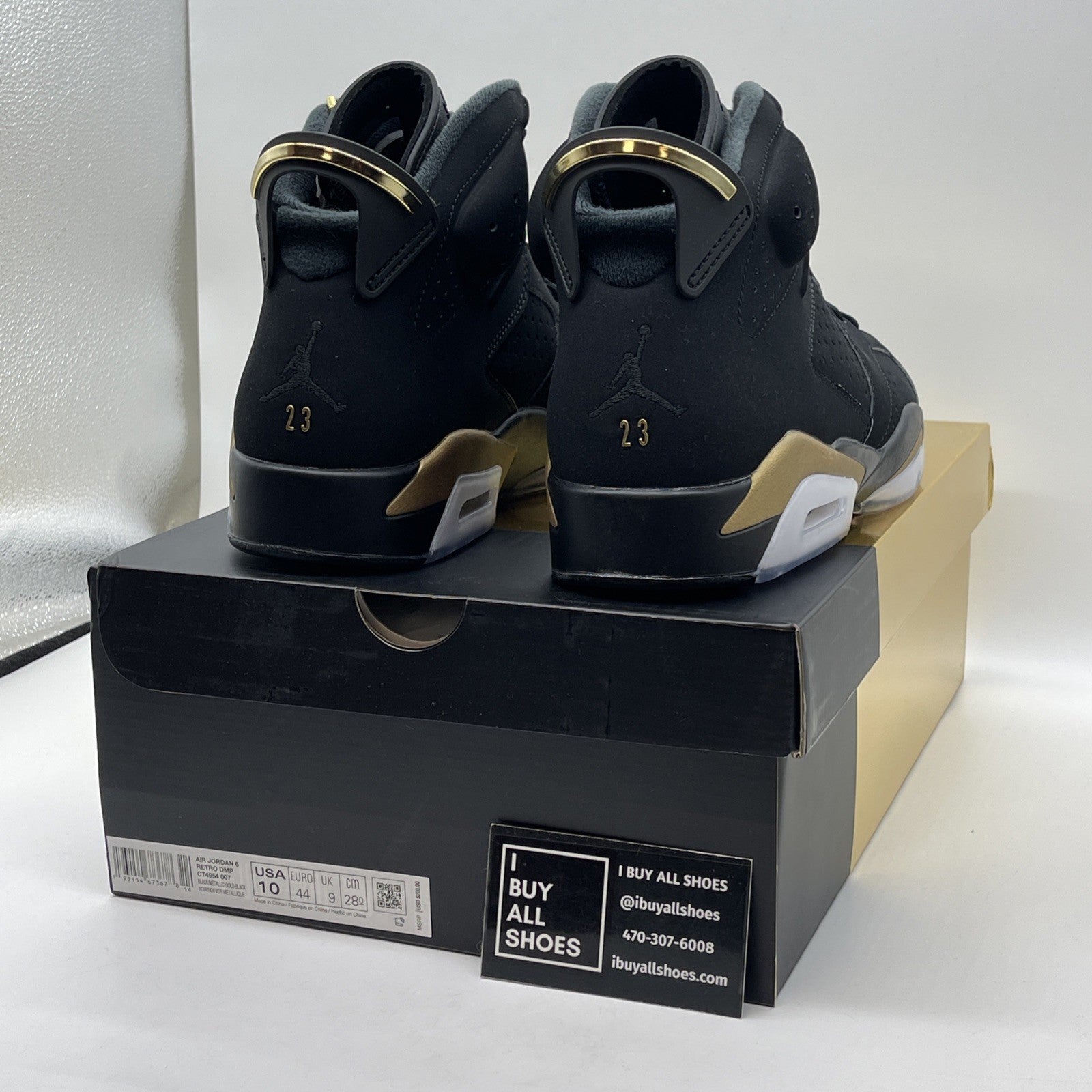 Size 10 - Jordan 6 Retro Defining Moments 2020 Black Suede (CT4954-007)