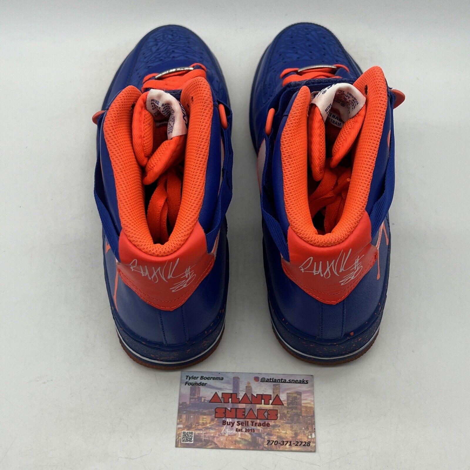 Size 10 - Nike Air Force 1 CMFT Premium QS High Rasheed Wallace Blue 624185-400