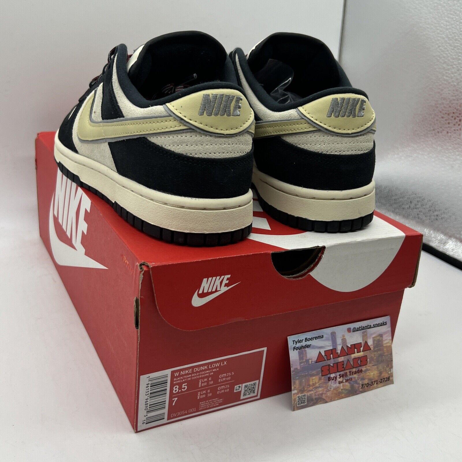 Size 8.5 - Nike Dunk Low LX Black Team Gold 2023 Brand New Og All