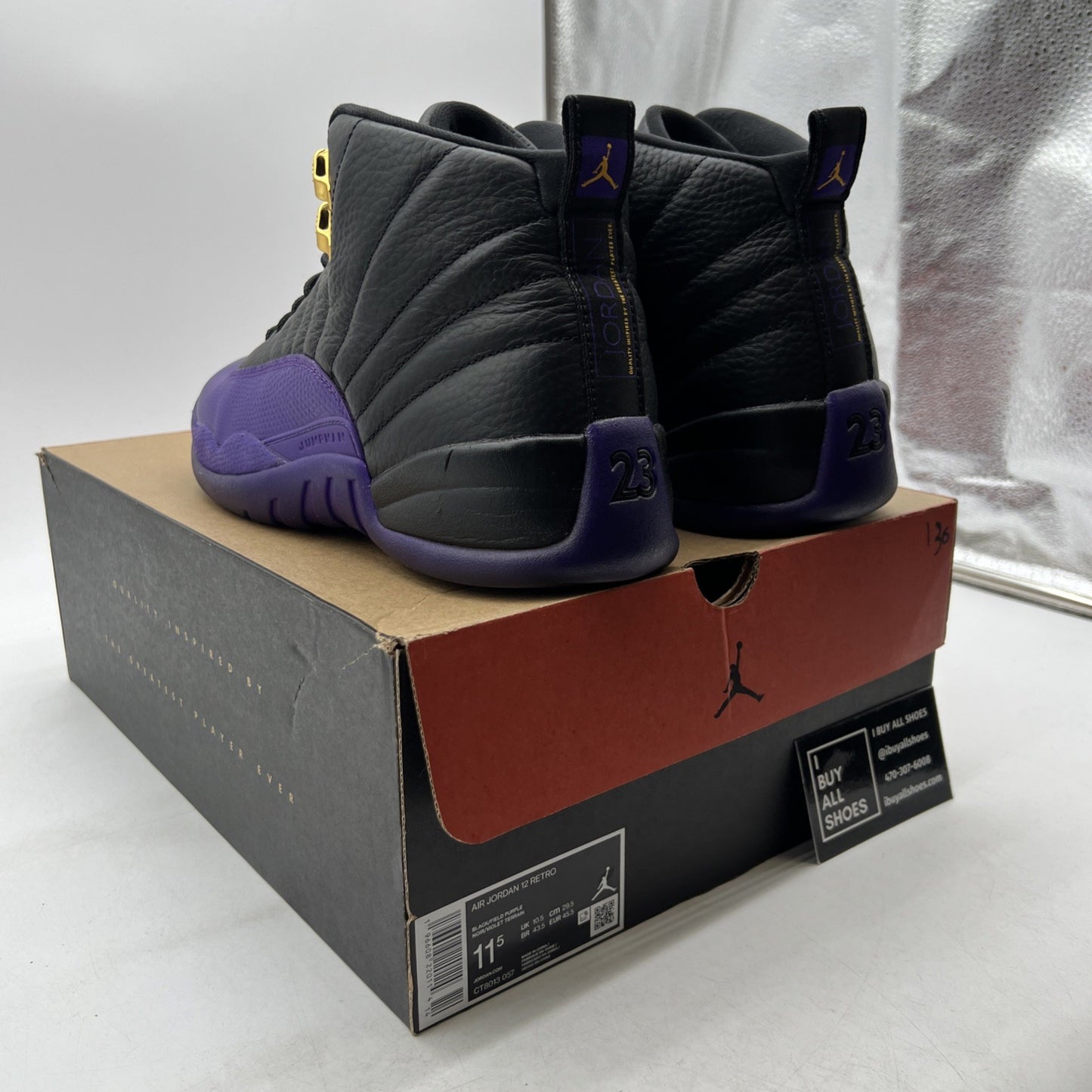 Size 11.5 - Air Jordan 12 Retro Mid Field Purple (CT8013-057)