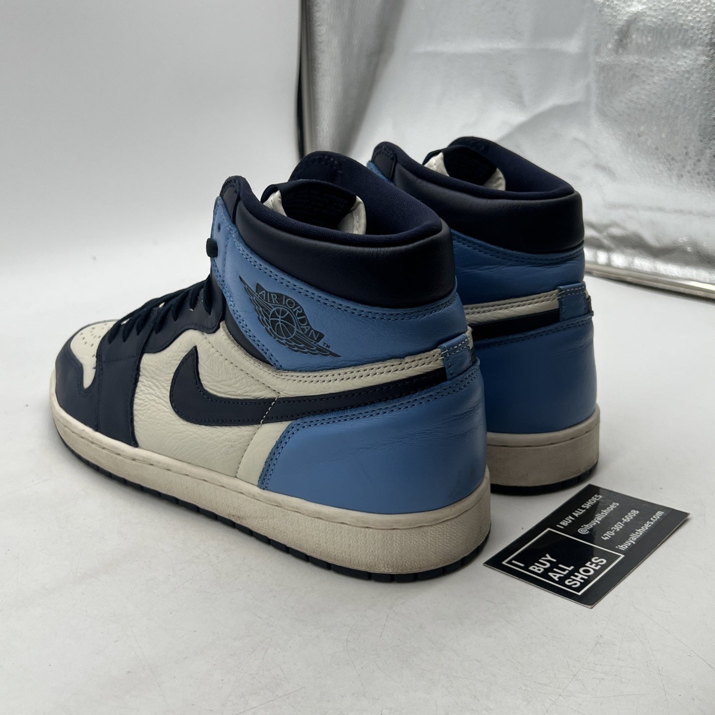 Size 13 - Air Jordan 1 Retro OG High Obsidian UNC 2019 (555088-140)