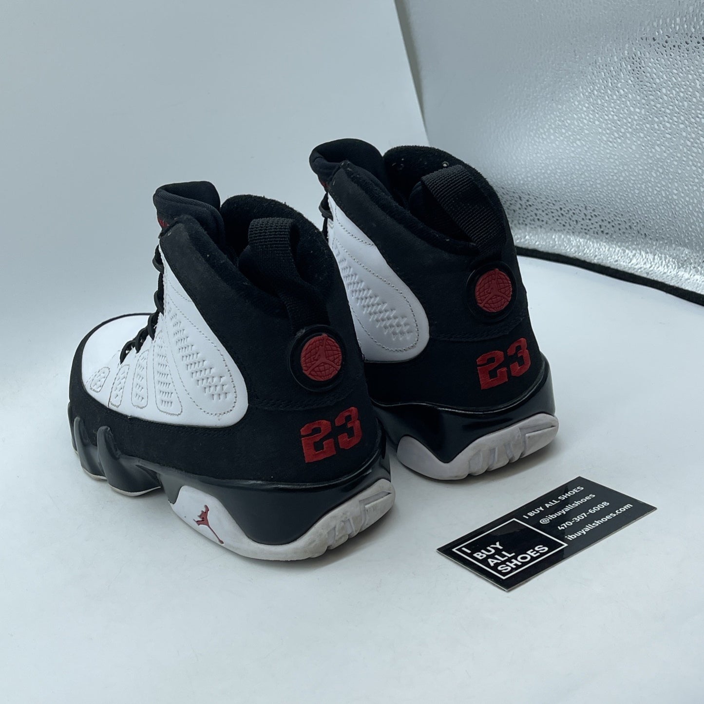 Size 9 - Air Jordan 9 Retro 2010 Release Black White Suede (302370-102)