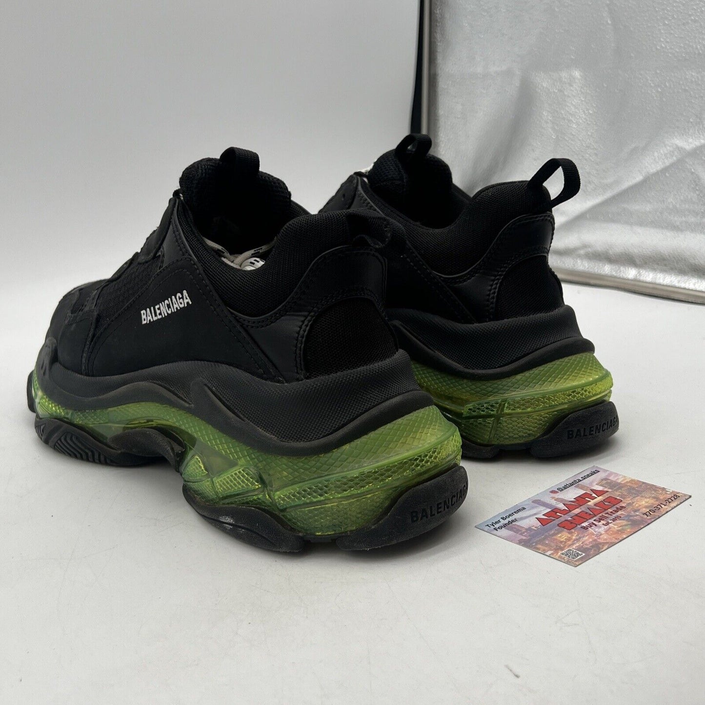 Size 9 - Balenciaga Triple S Sneaker Black Yellow Fluo Green