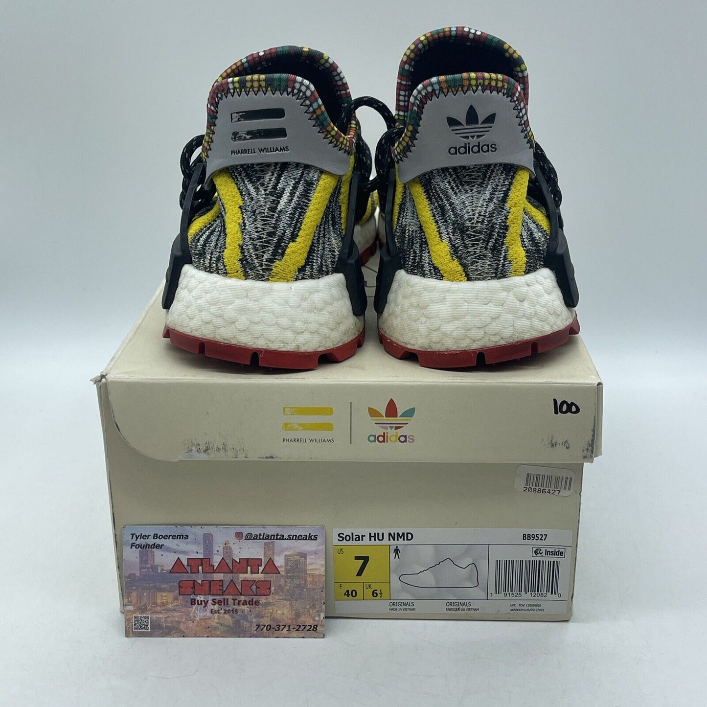 Size 7 - adidas Pharrell x NMD Human Race Trail Solar Pack Suede (BB9527)