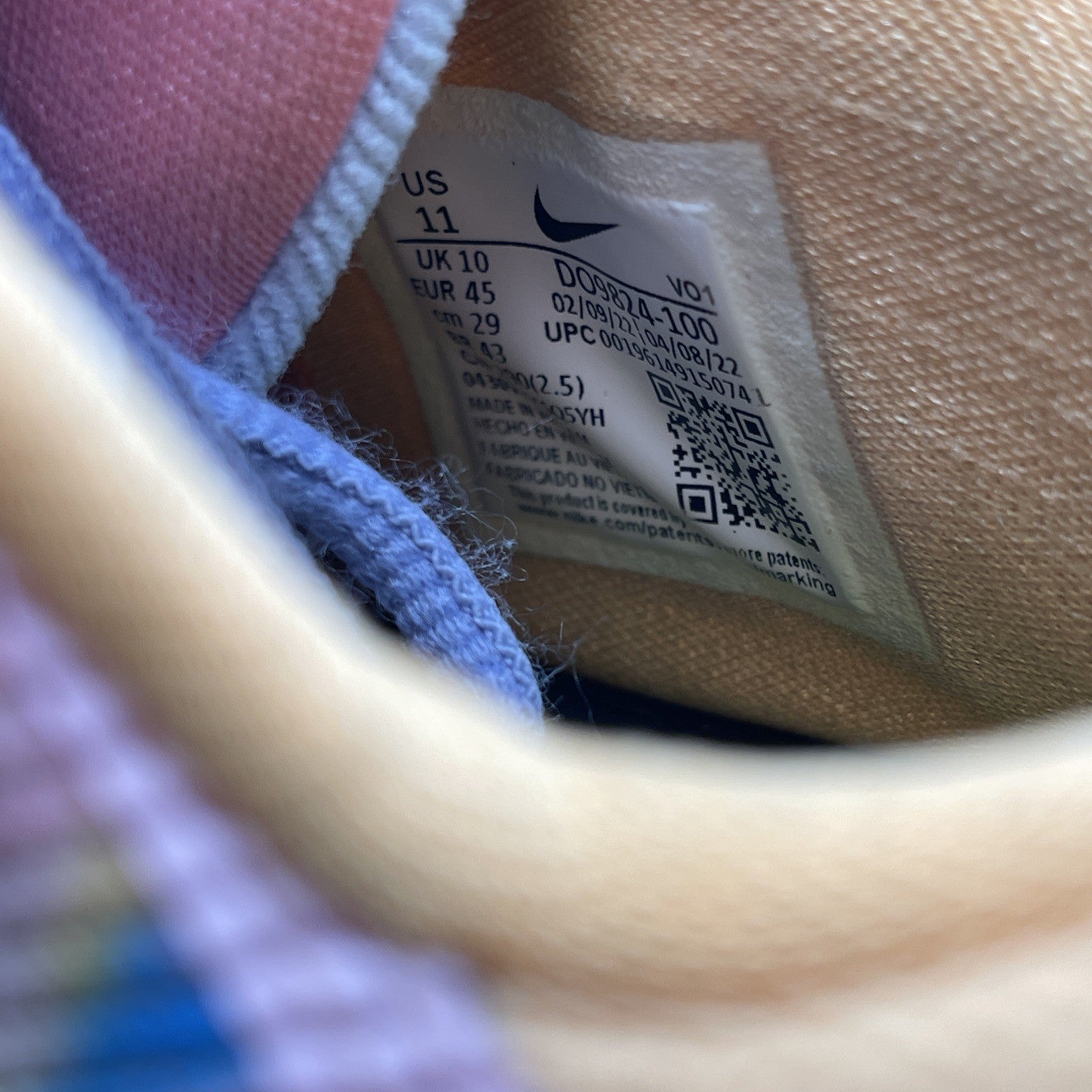 Size 11 - Nike PG 6 Painted Swoosh Blue Pink Suede Leather (DO9824-100)
