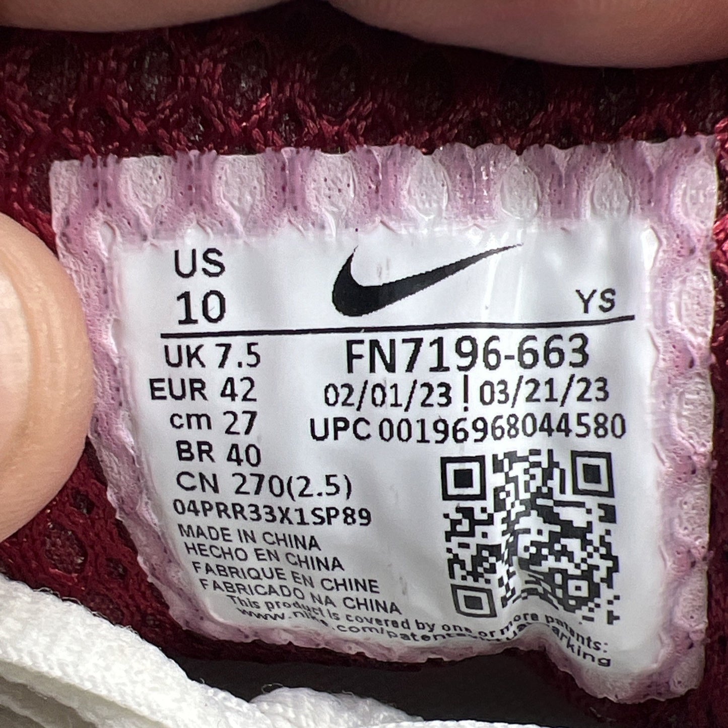 Size 10 - Nike Air Zoom Vomero 5 Pink Foam Team Red W (FN7196-663)