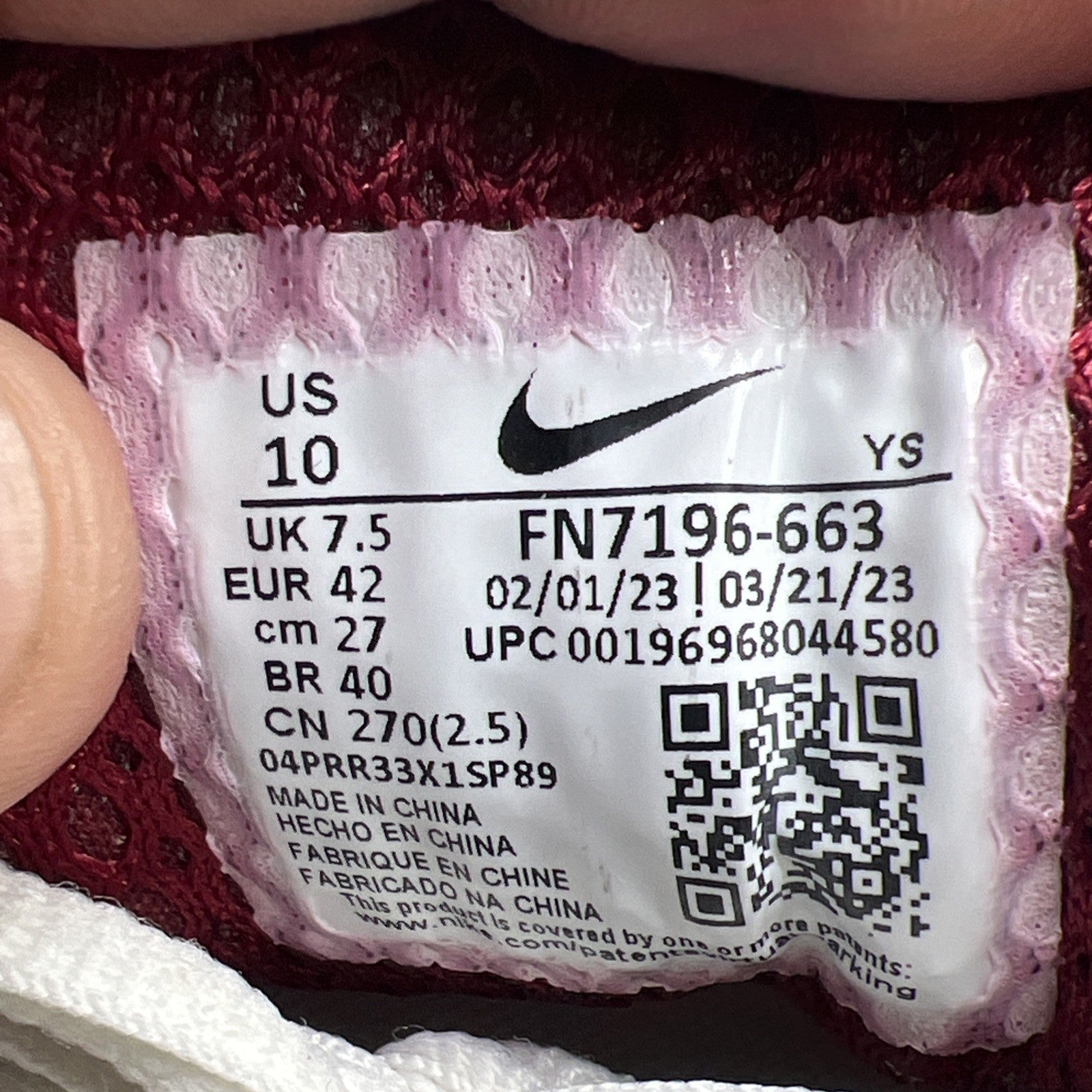 Size 10 - Nike Air Zoom Vomero 5 Pink Foam Team Red W (FN7196-663)