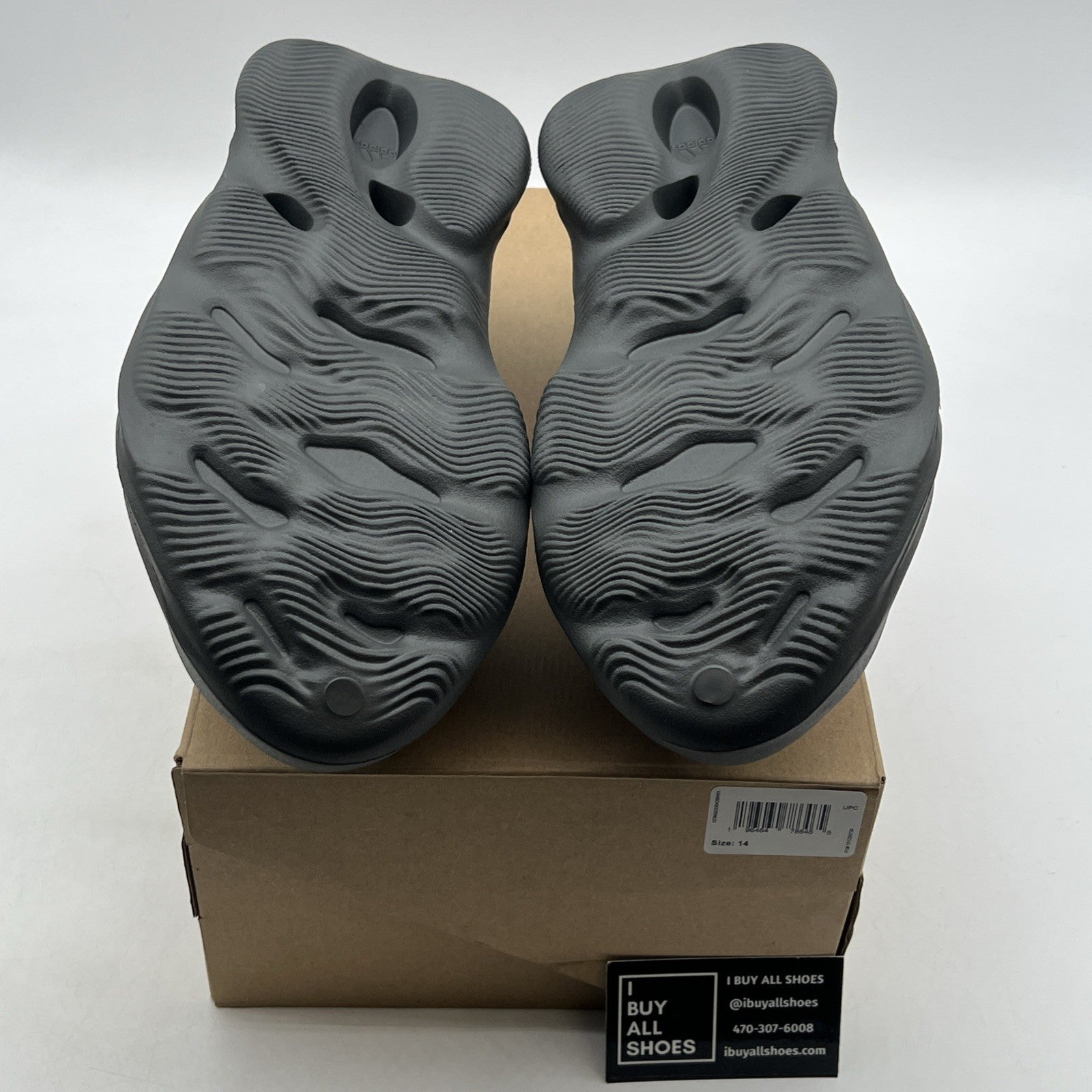 Size 14 - Adidas Yeezy Foam RNNR Runner Carbon Men Sneaker Slides (IG5349)
