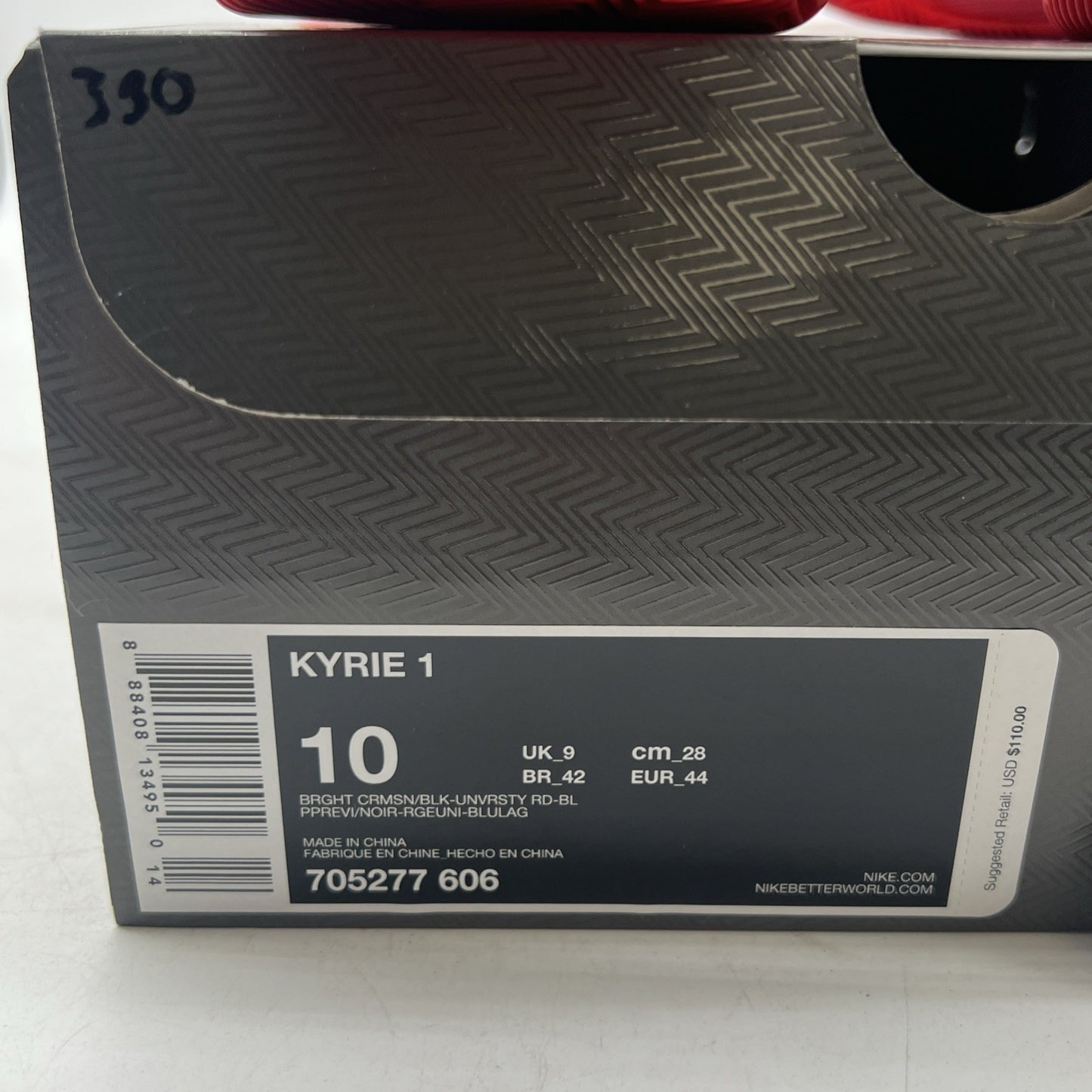 Size 10 - Nike Kyrie 1 Deceptive Red (705277-606)