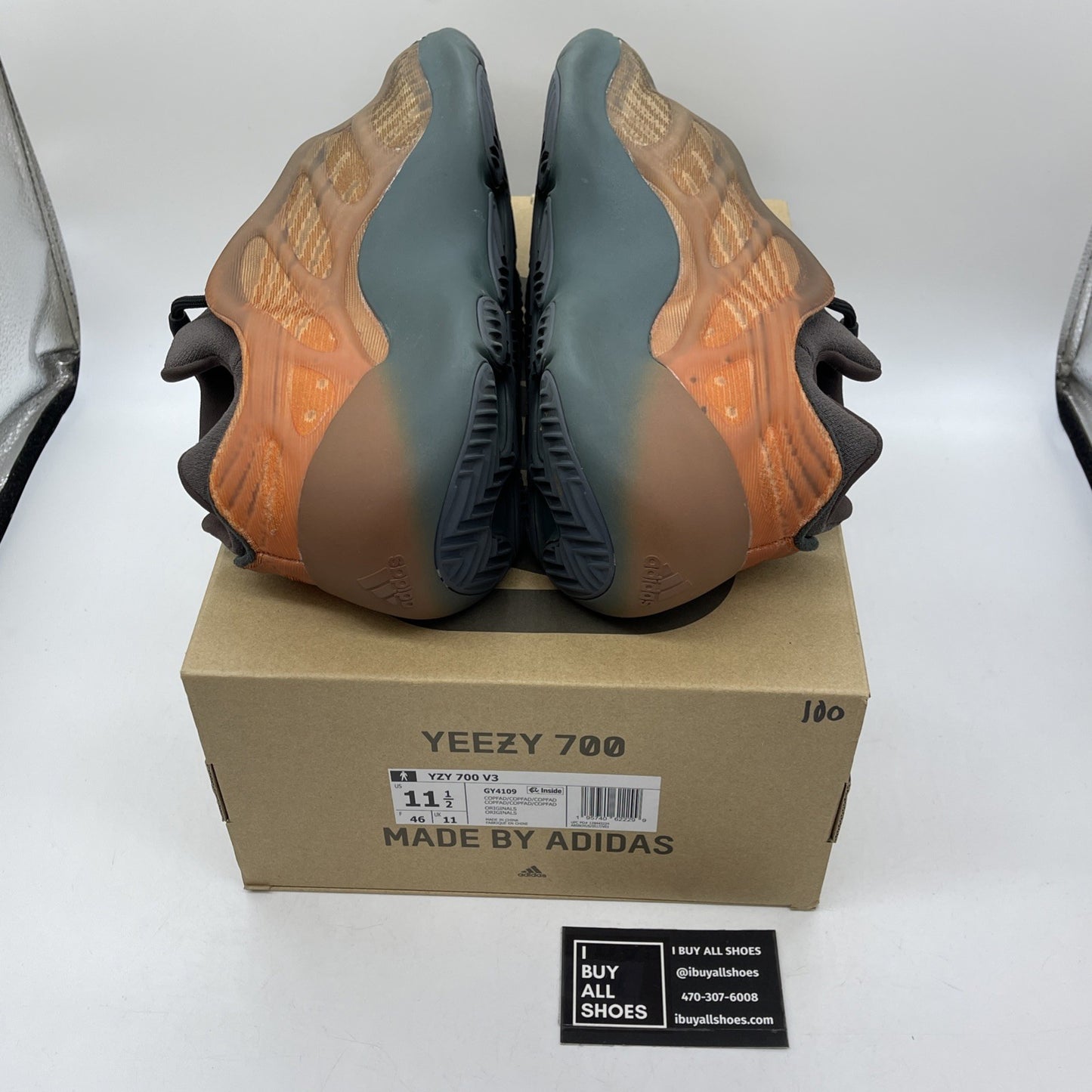 Size 11.5 - adidas Yeezy 700 V3 Copper Fade Black Suede Leather (GY4109)